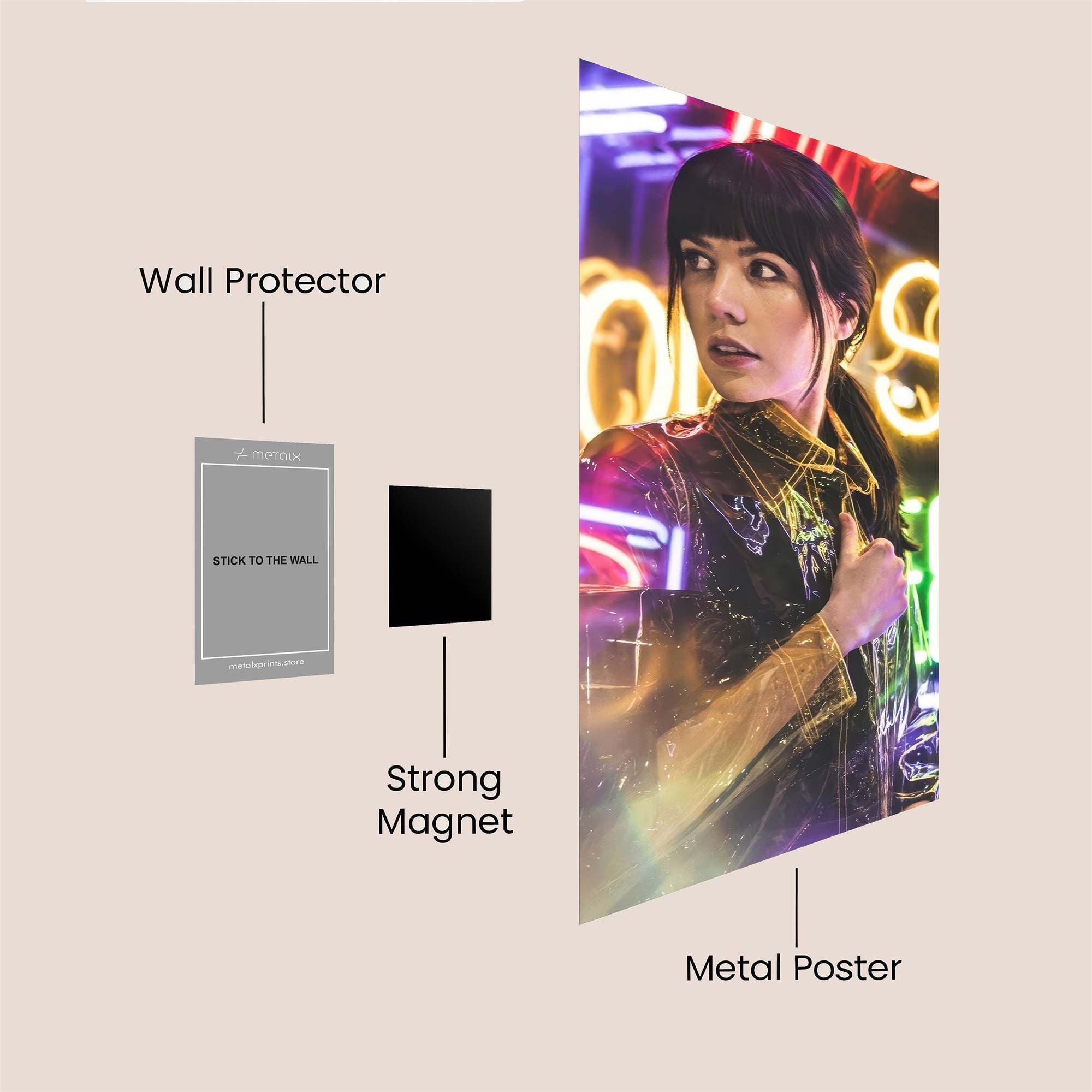 Neon Rebel Safe Wall Magnetic / M