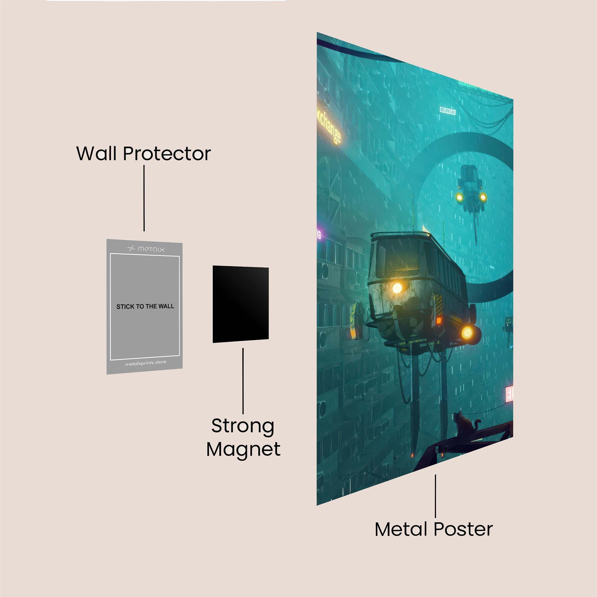 Neon Abyss Safe Wall Magnetic / M