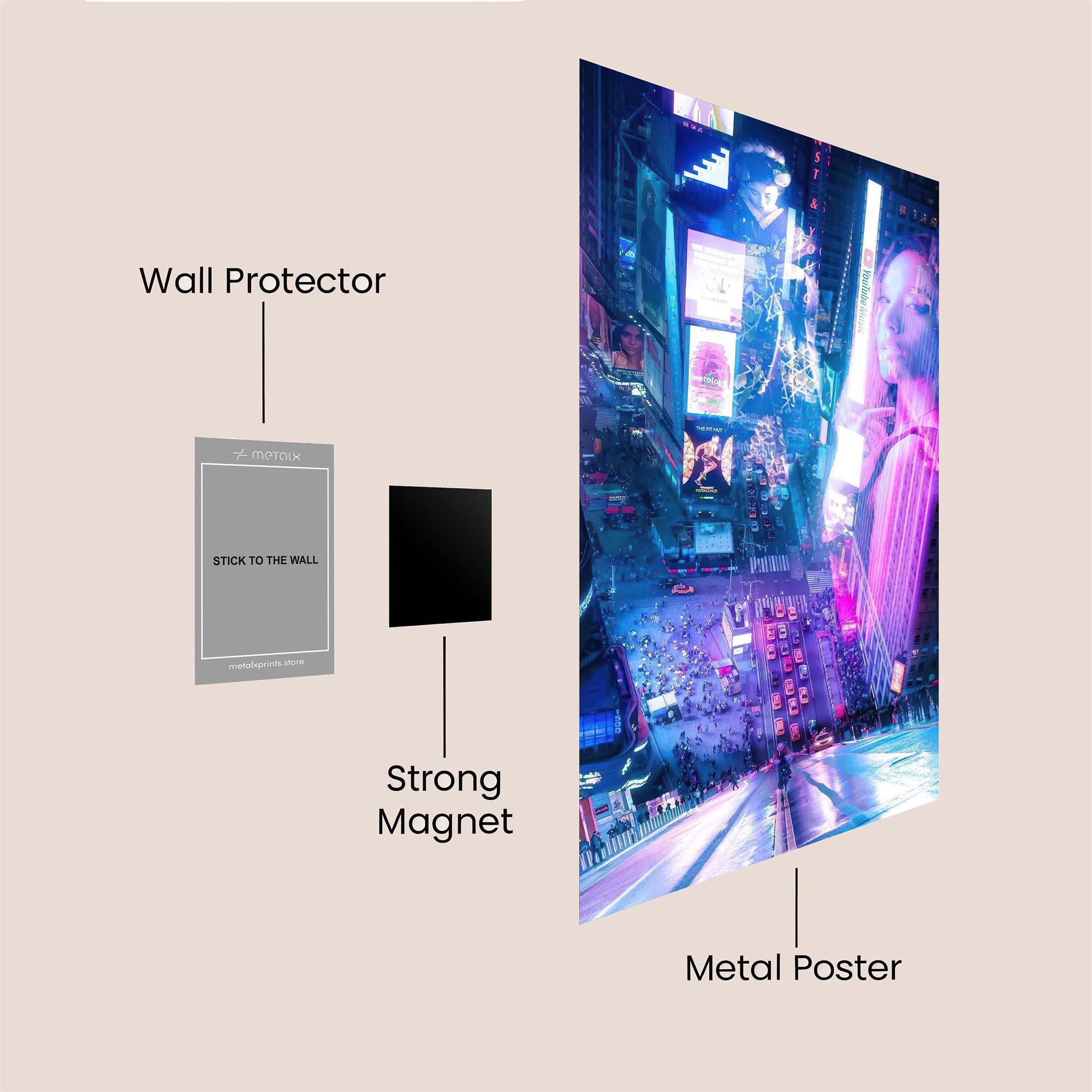 Timesquare Dreamscape Safe Wall Magnetic / M