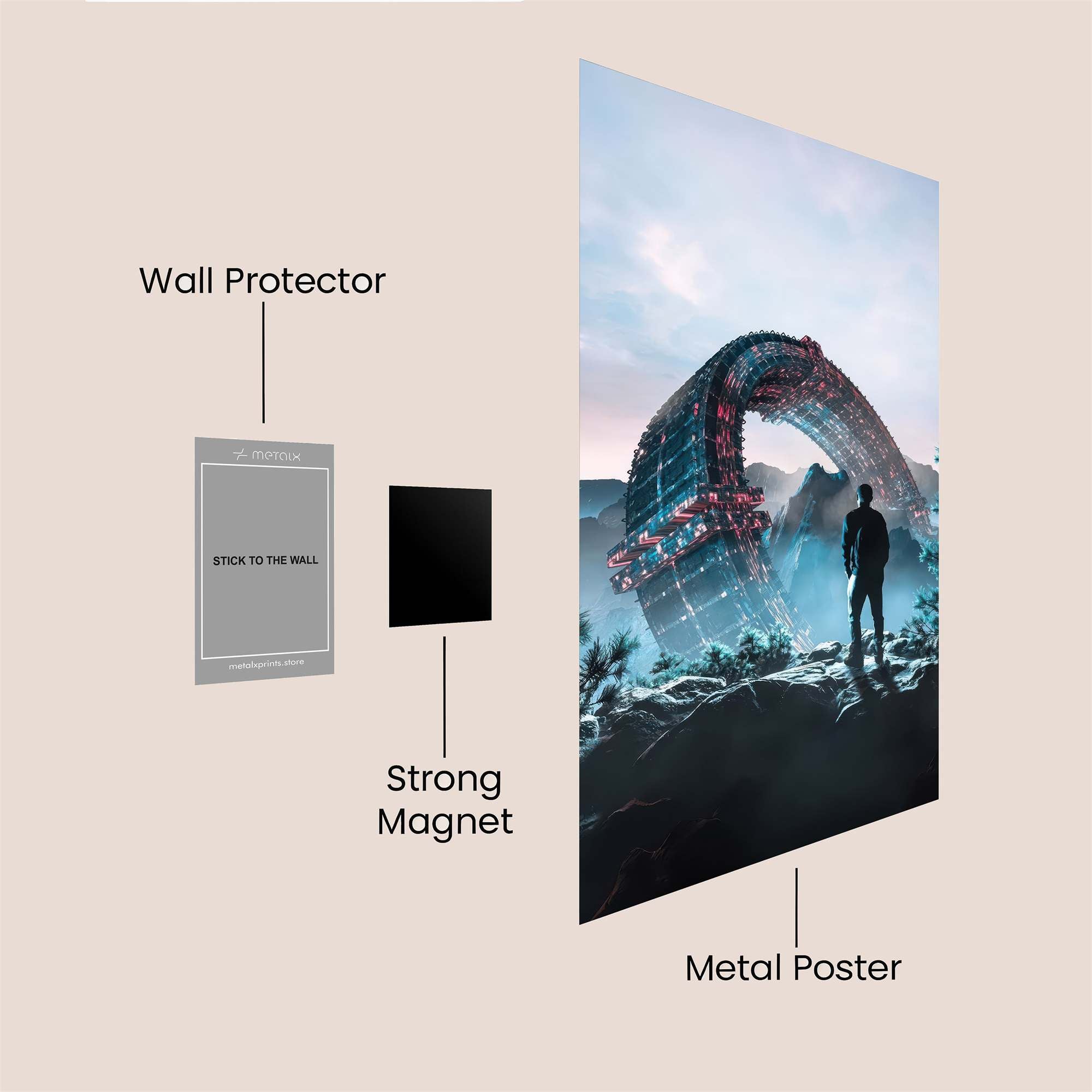 Portal Enigma Safe Wall Magnetic / M