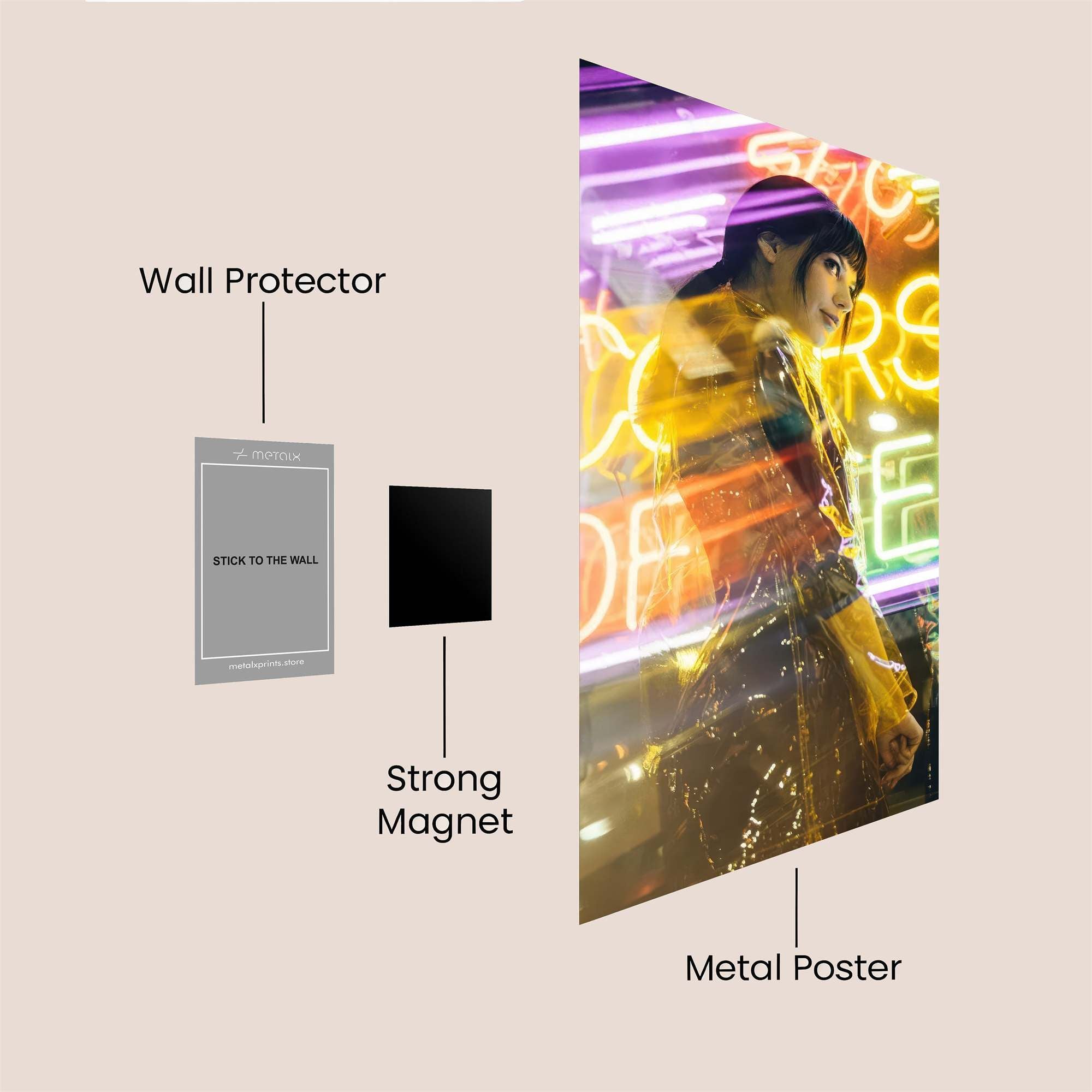 Neon Dream Safe Wall Magnetic / M