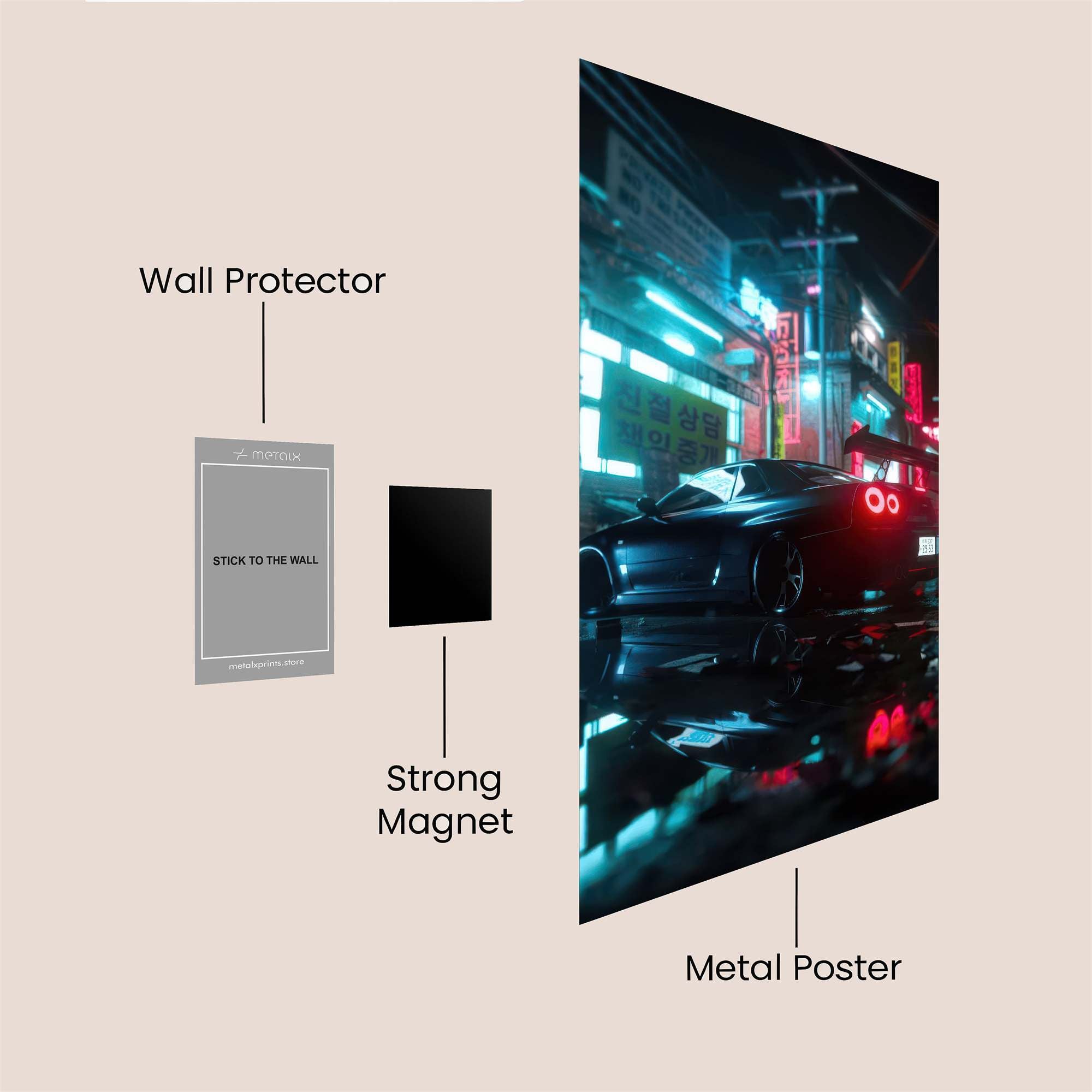 Skyline Pulse Safe Wall Magnetic / M