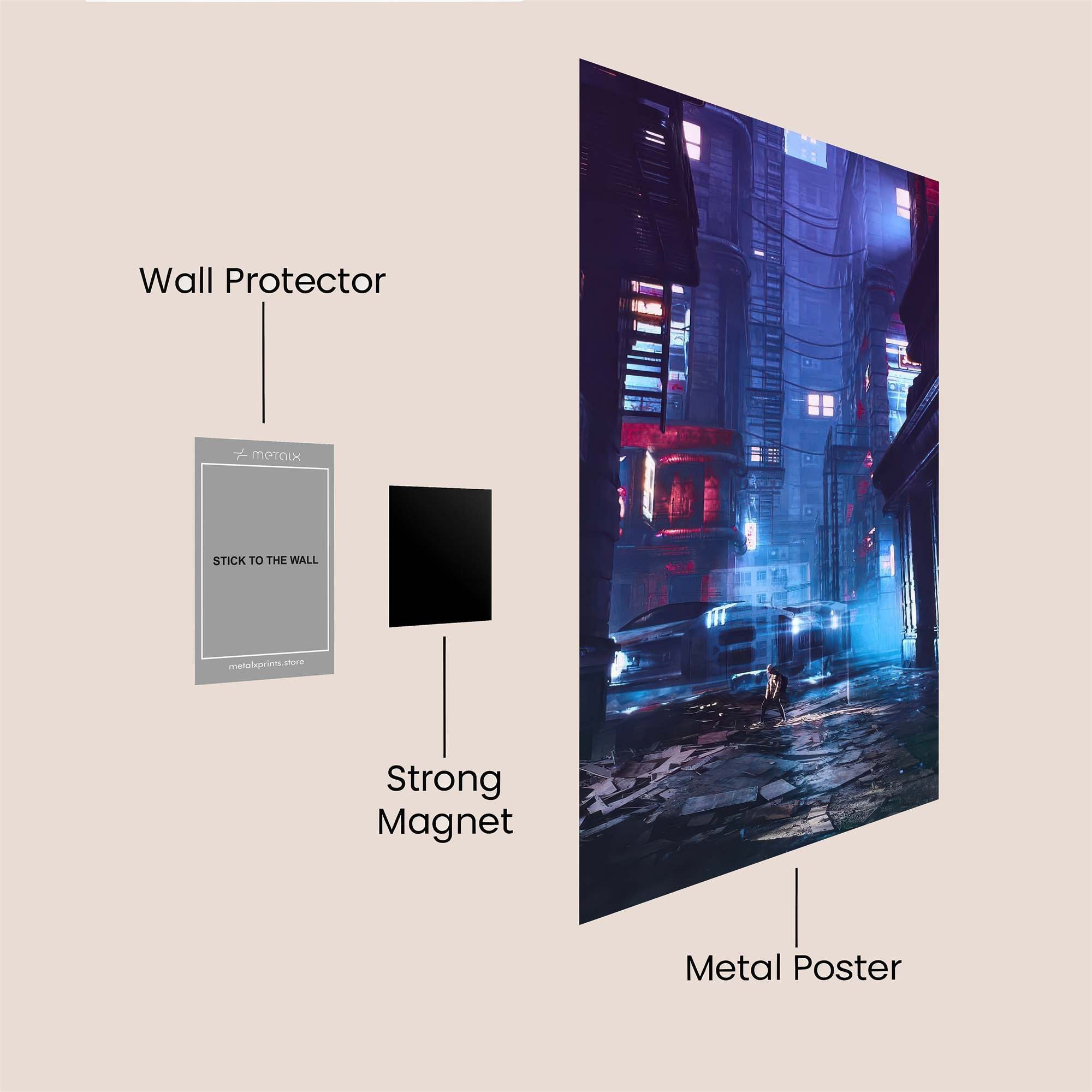 Cyberpunk Gloom Safe Wall Magnetic / M