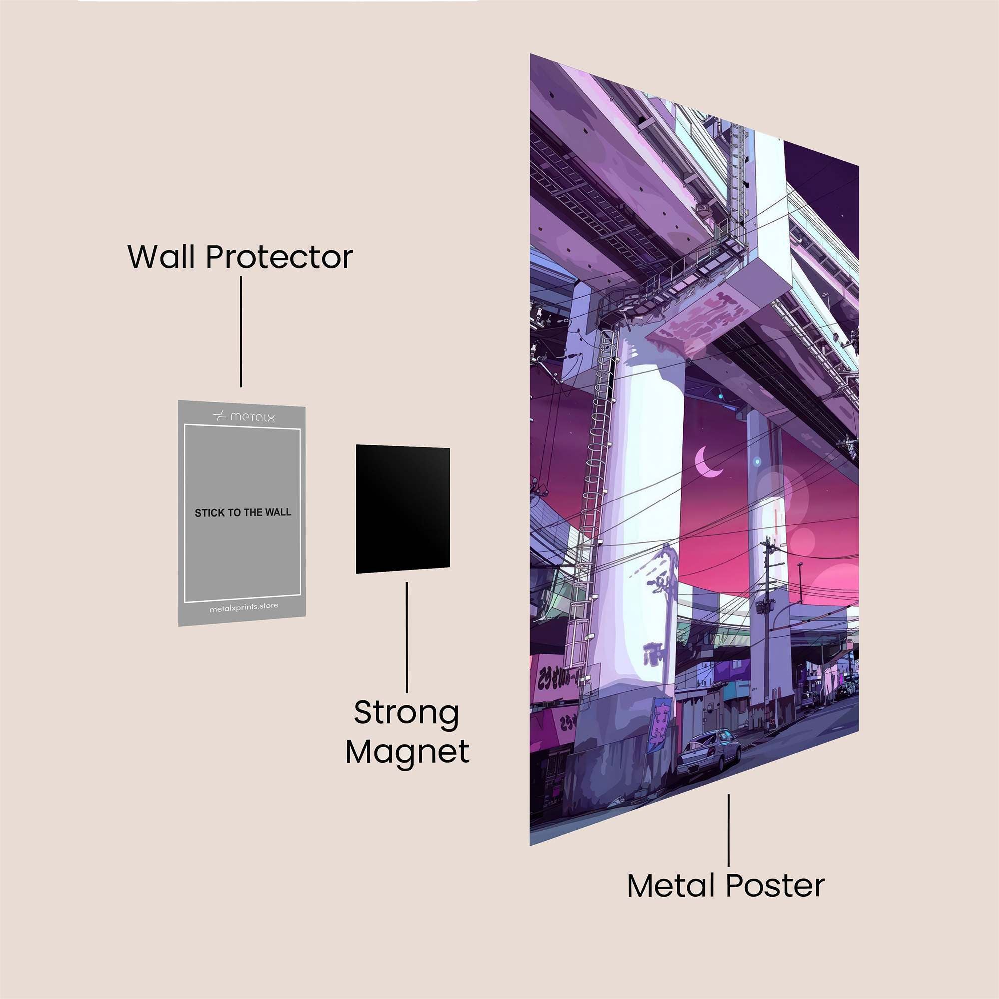 Tokyo Dreamscape Safe Wall Magnetic / M