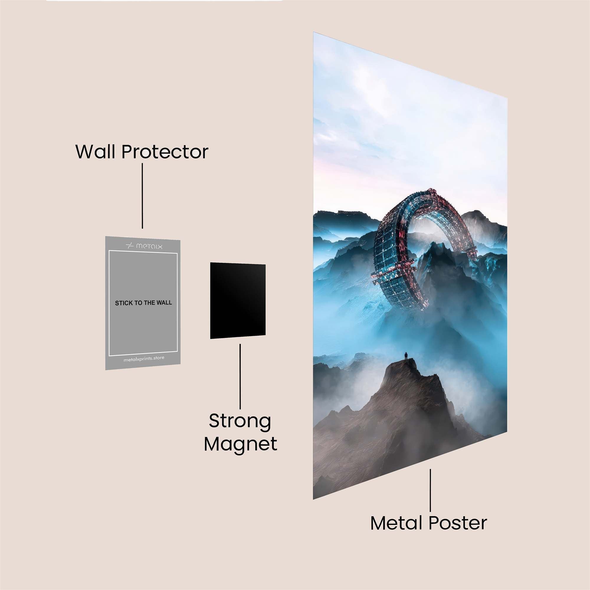 Portal Serenity Safe Wall Magnetic / M