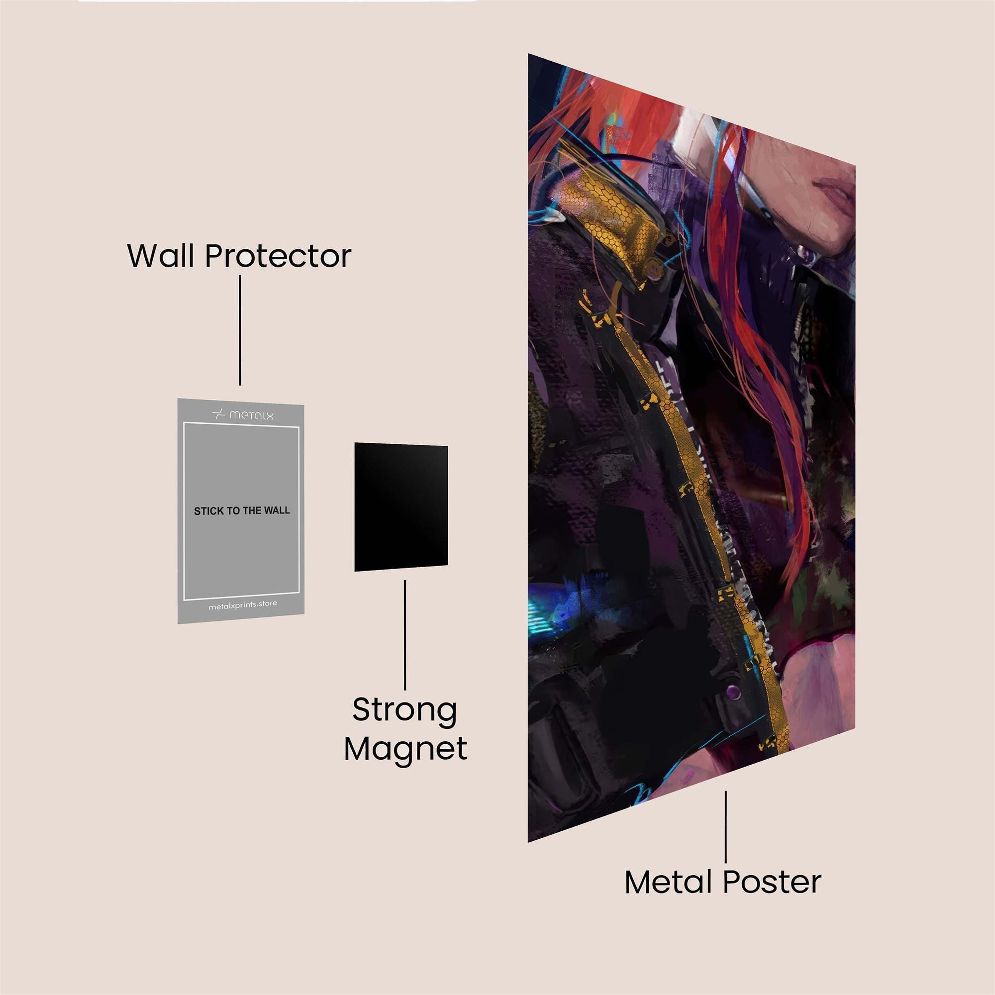 Cyber Enigma Safe Wall Magnetic / M
