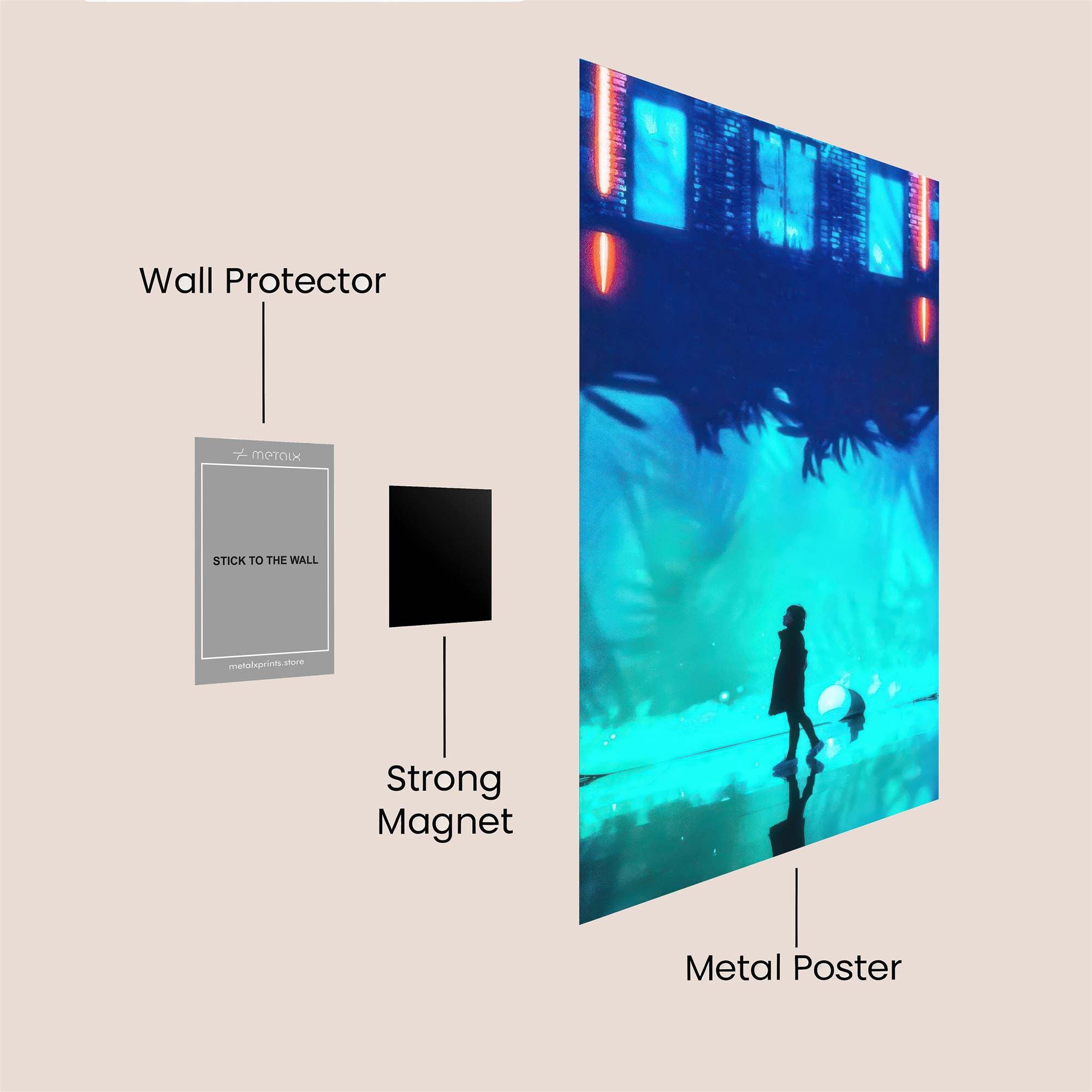 Silhouette Serenity Safe Wall Magnetic / M