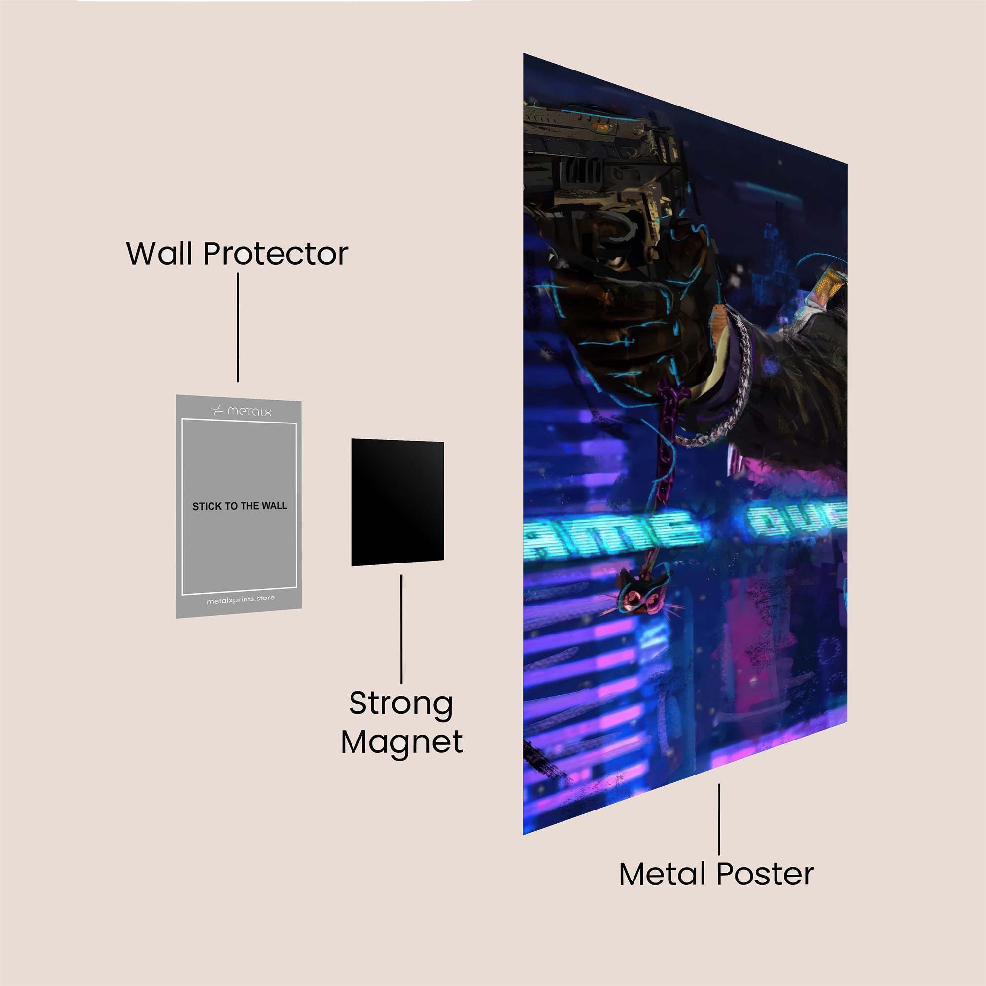 Gunplay Gloom Safe Wall Magnetic / M