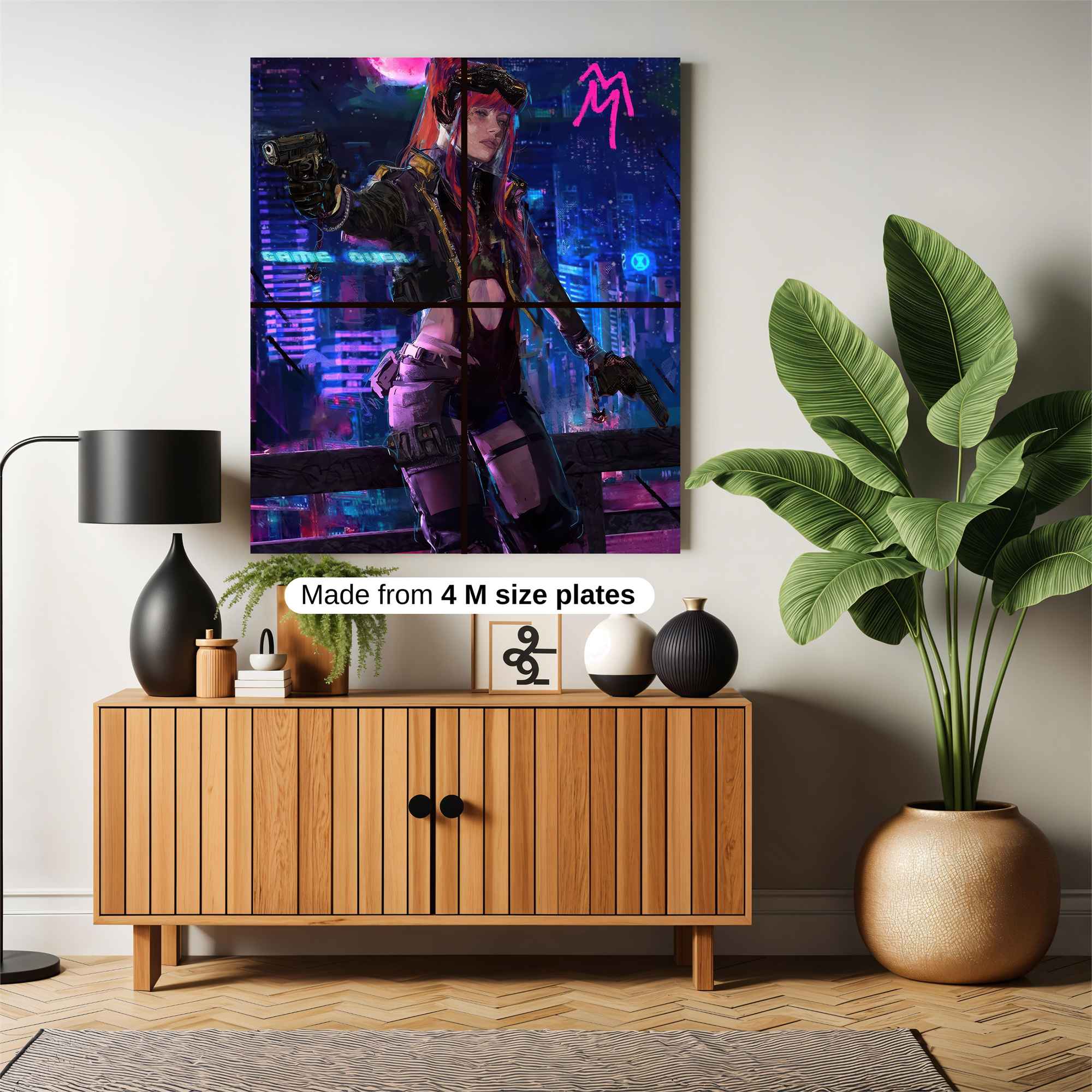 Cyberpunk Dusk Safe Wall Magnetic / M