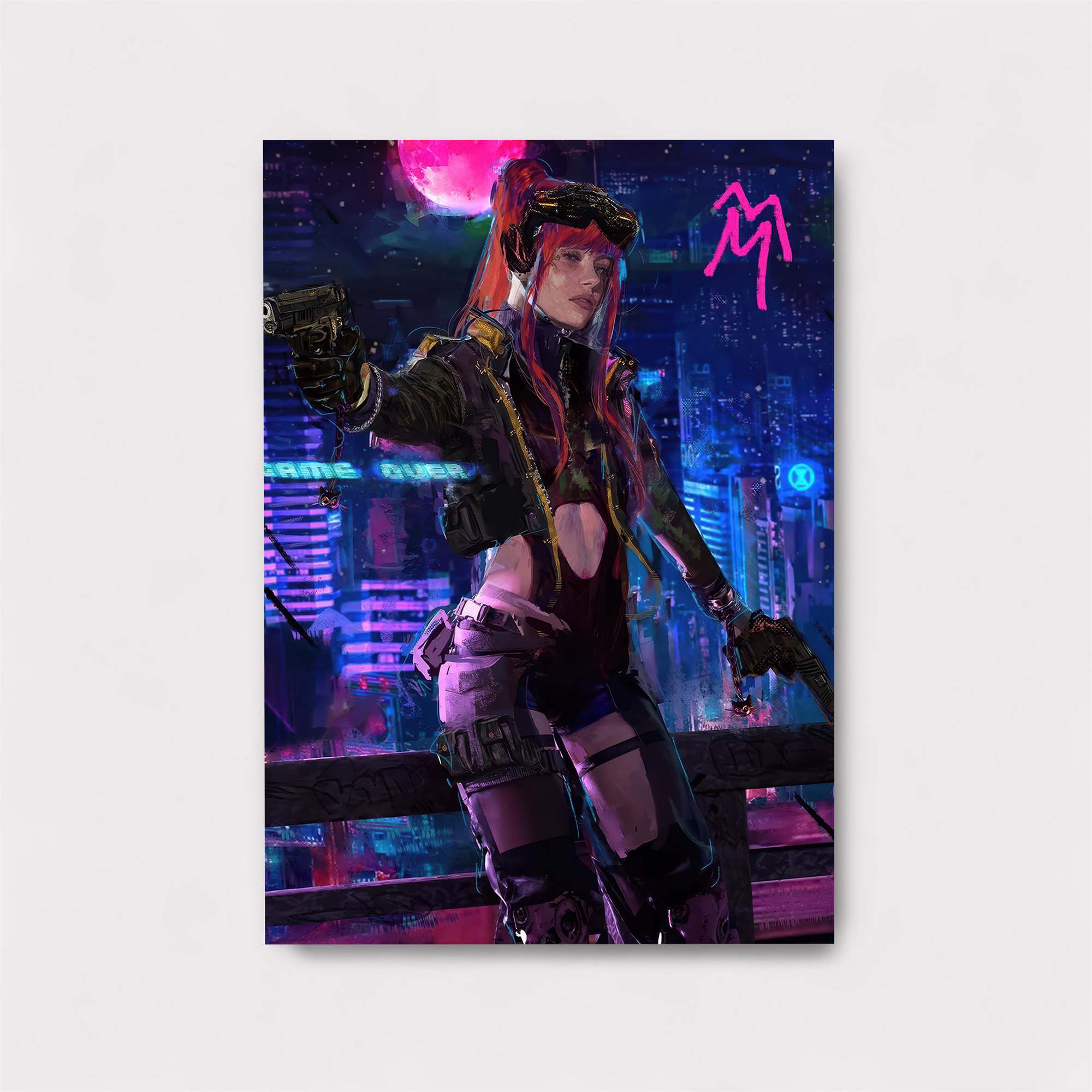Cyberpunk Dusk Safe Wall Magnetic / M