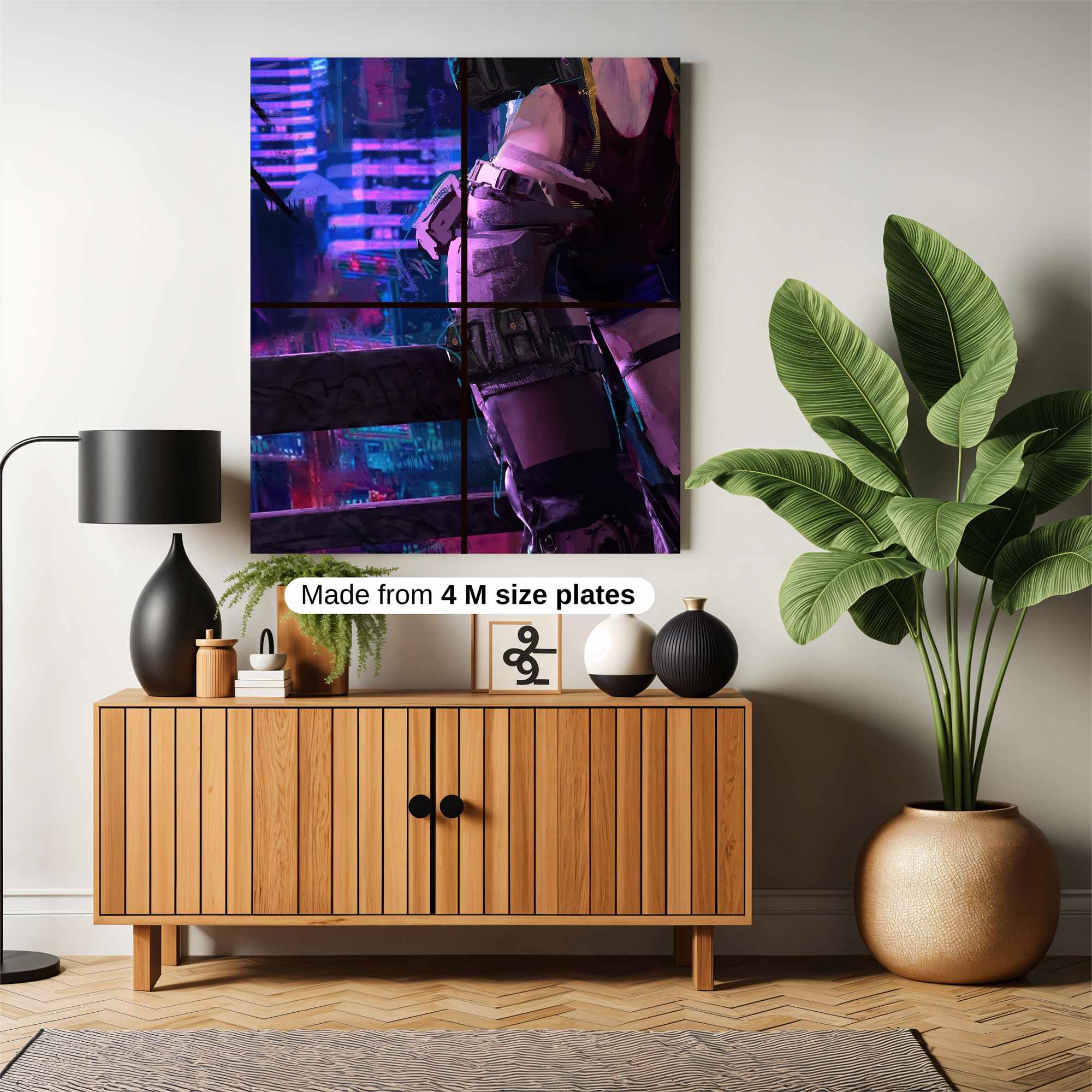 Cyberpunk Warrior Safe Wall Magnetic / M