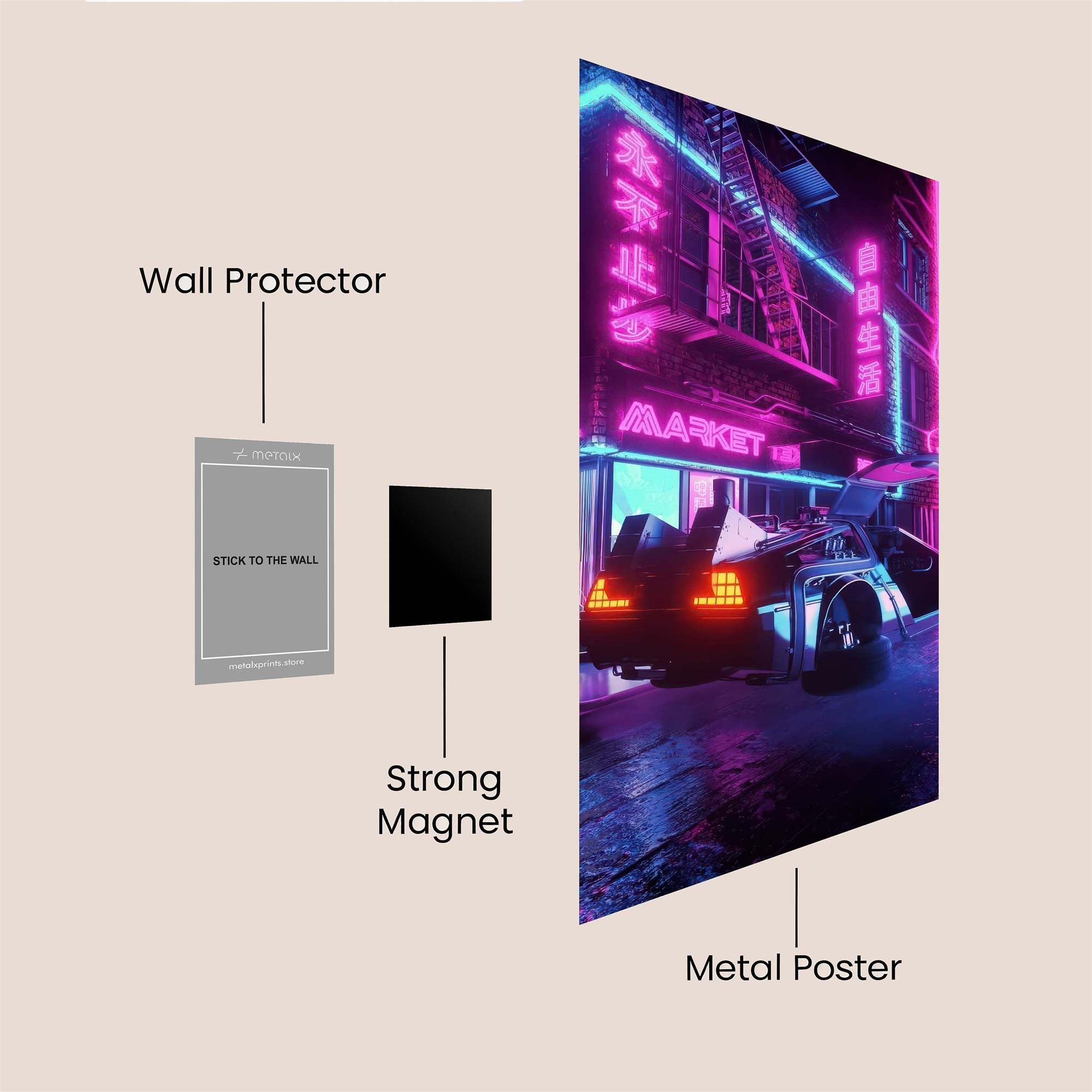 Cyberpunk Dream Safe Wall Magnetic / M