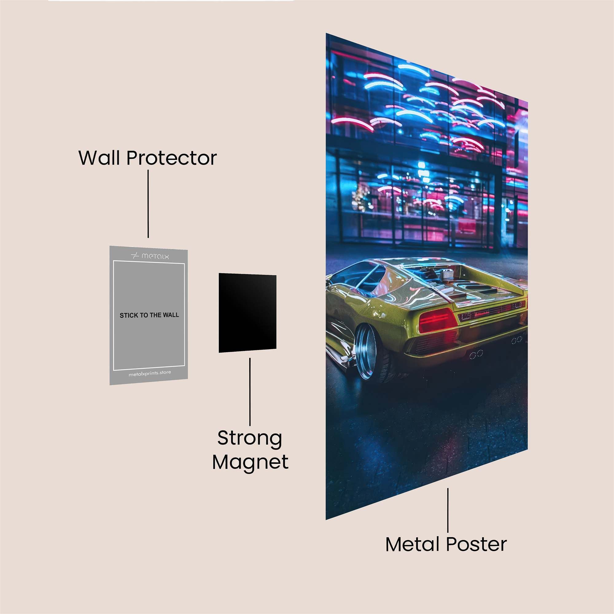 Diablo Dazzle Safe Wall Magnetic / M