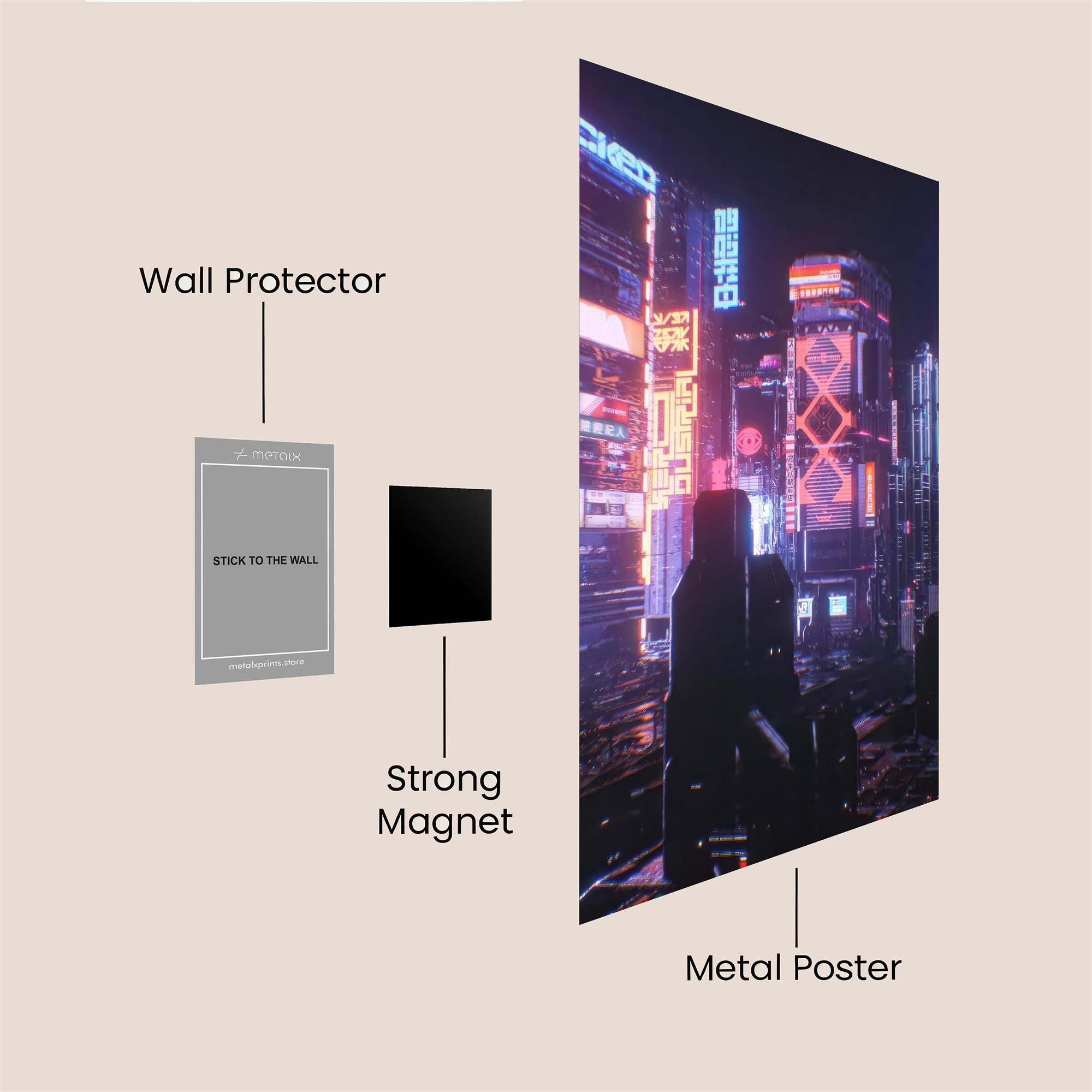 Neon Dream Safe Wall Magnetic / M