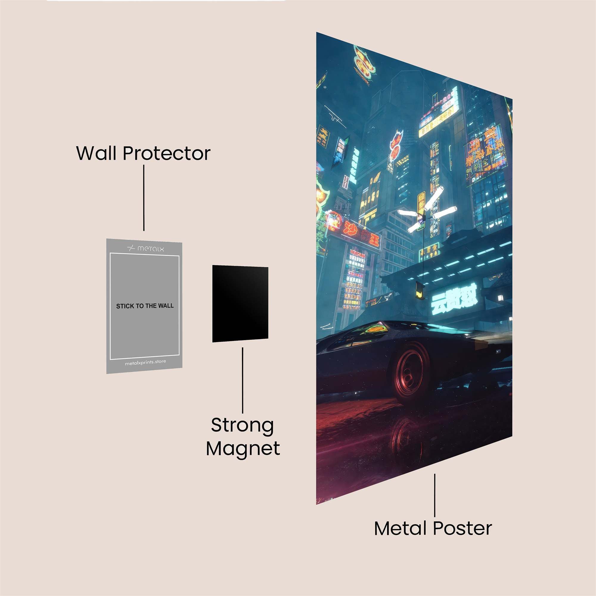 Cyberpunk Dream Safe Wall Magnetic / M