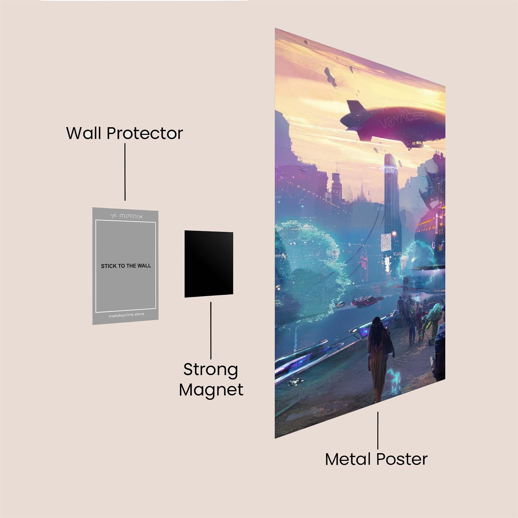 Neon Odyssey Safe Wall Magnetic / M