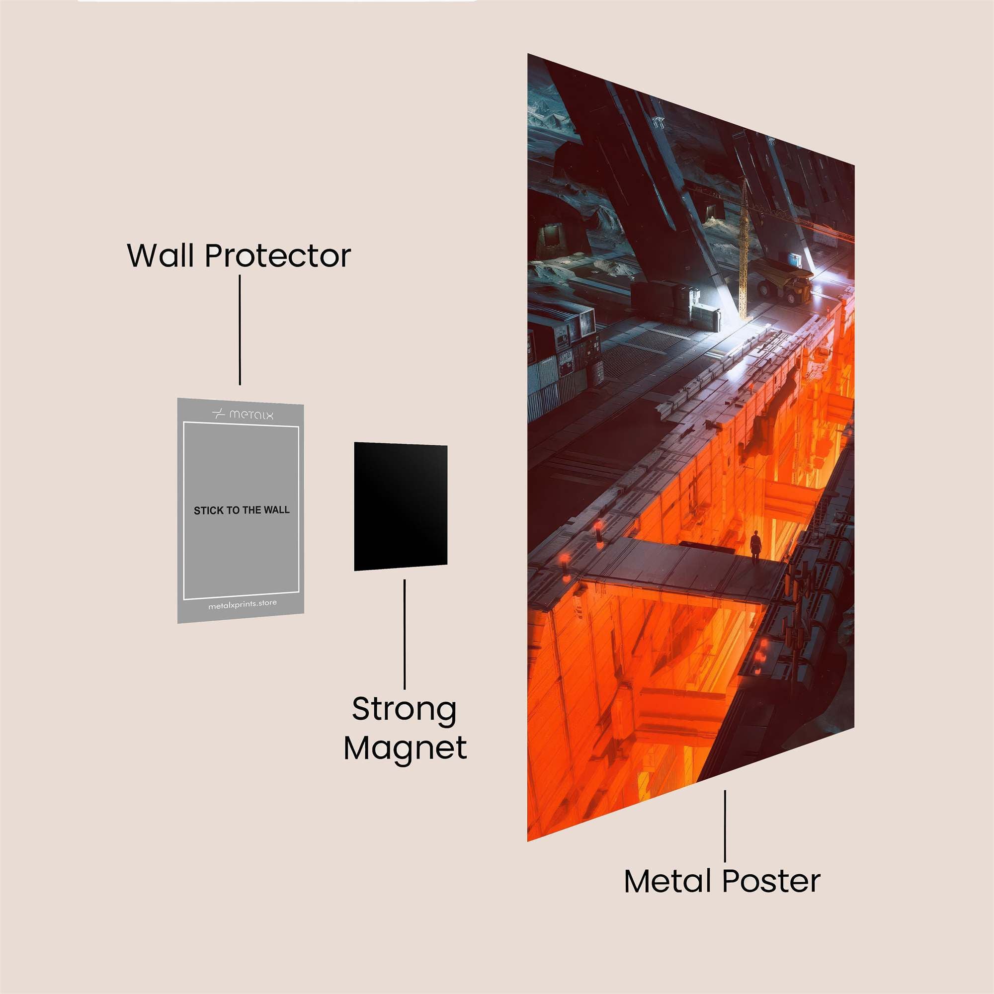 Molten Majesty Safe Wall Magnetic / M