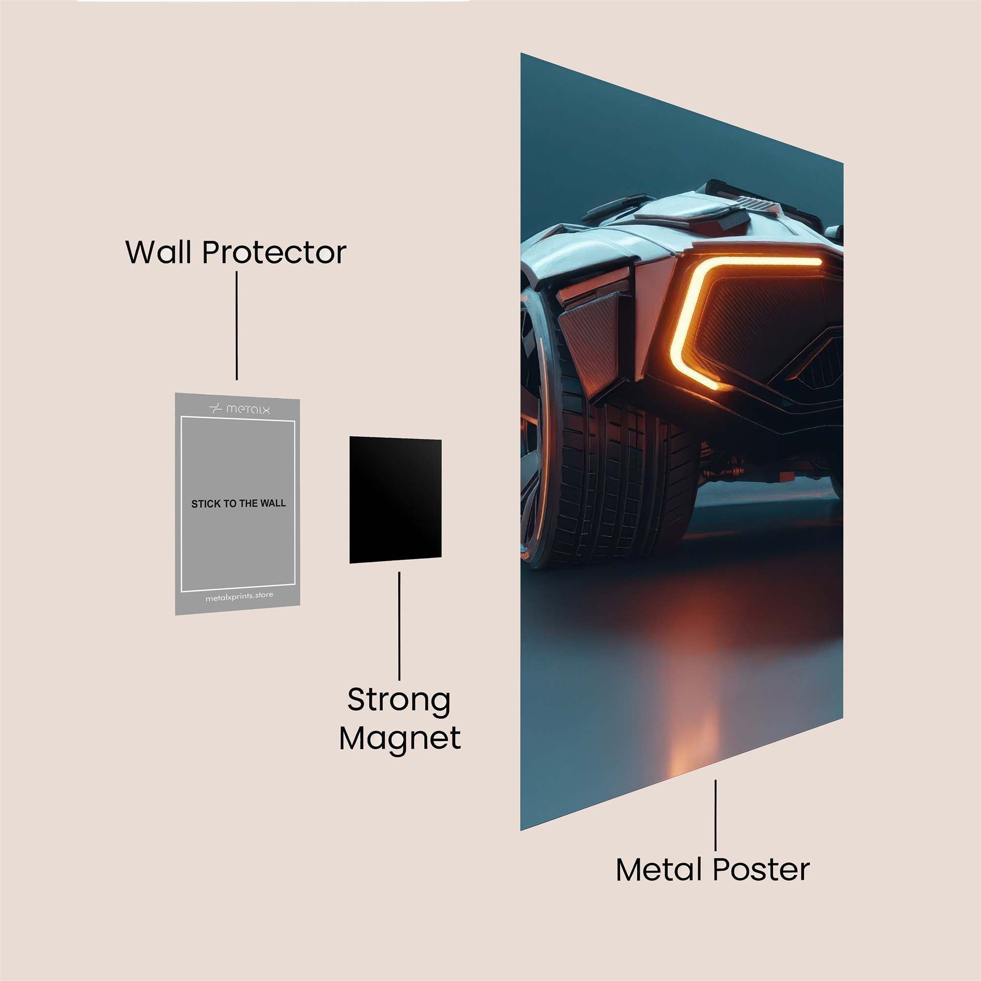 Lamborghini Luminous Safe Wall Magnetic / M