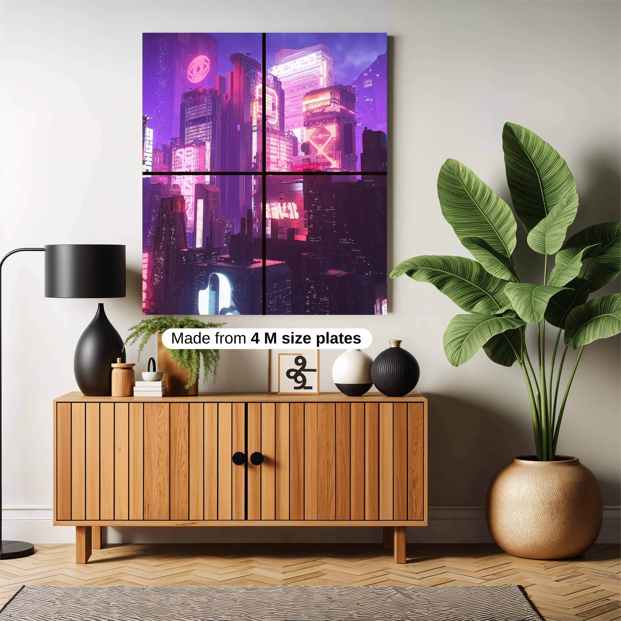 Neon Dreamscape Safe Wall Magnetic / M