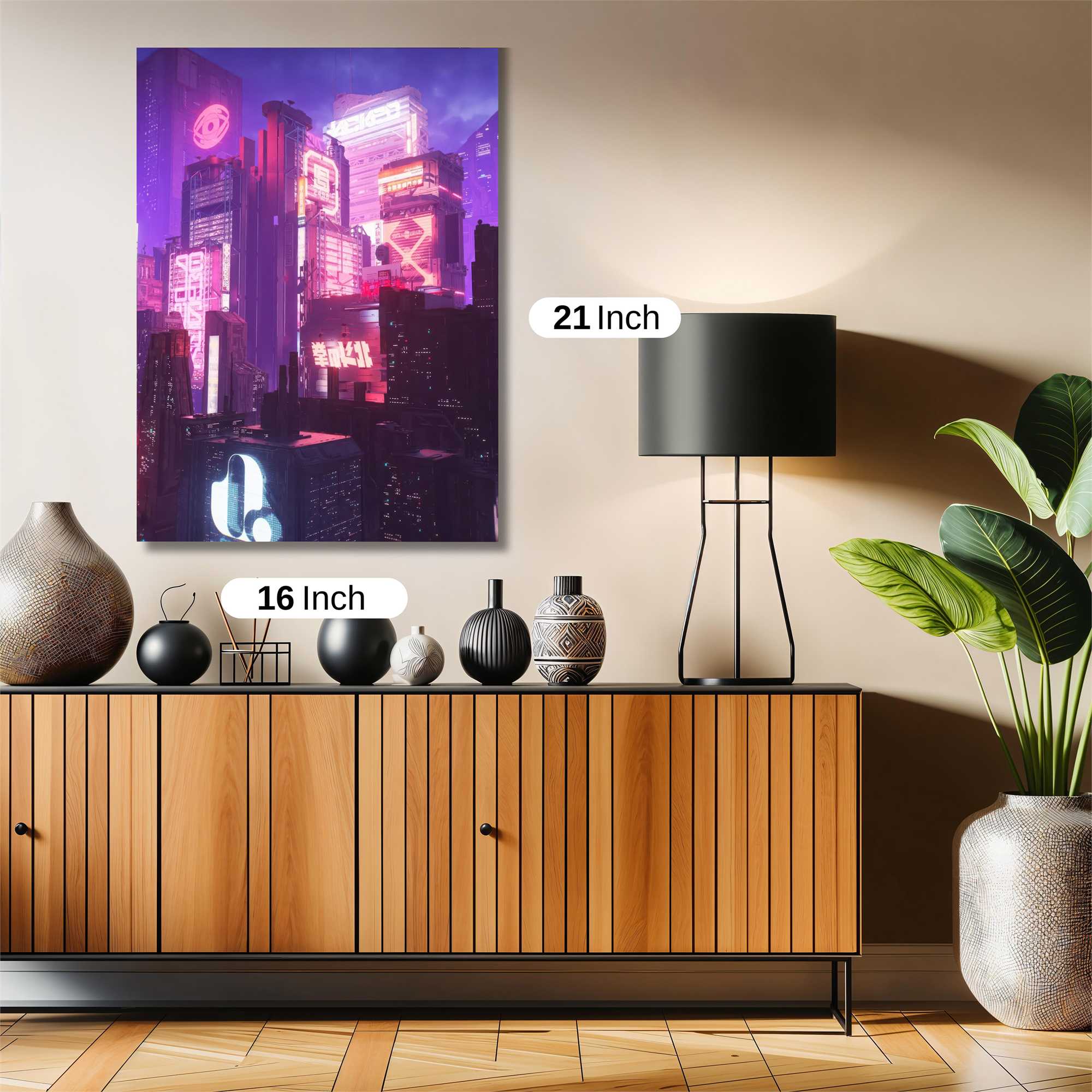 Neon Dreamscape Safe Wall Magnetic / M