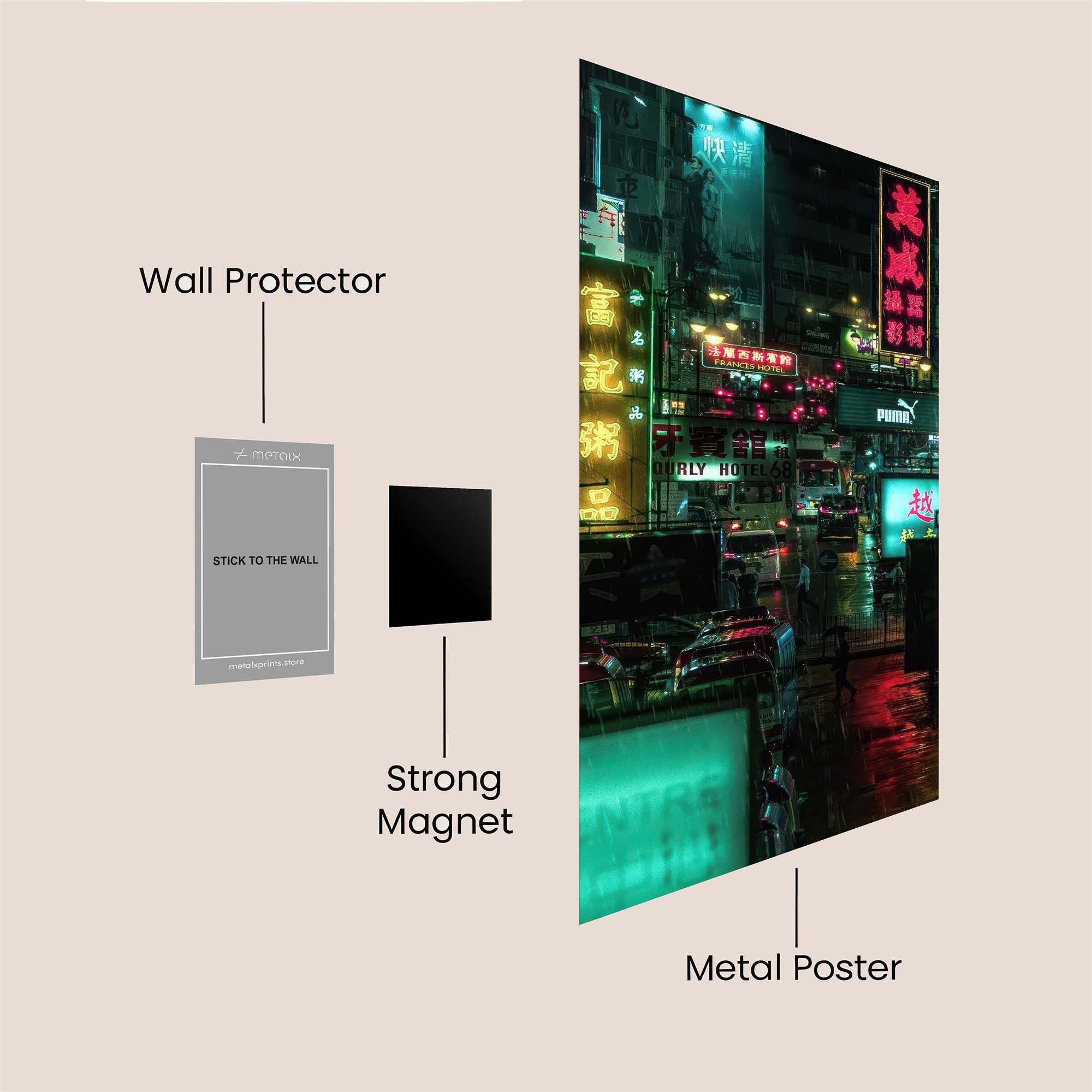 Neon Dream Safe Wall Magnetic / M