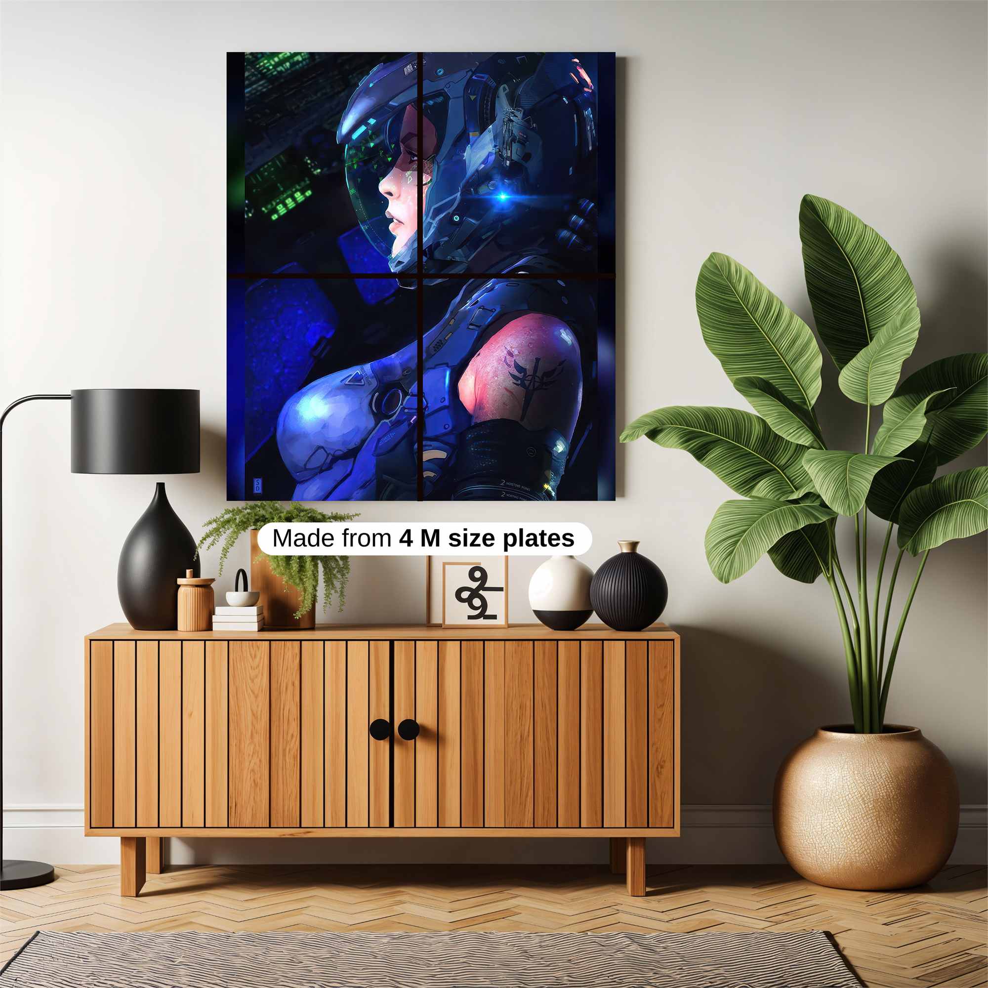 Cyber Serenity Safe Wall Magnetic / M