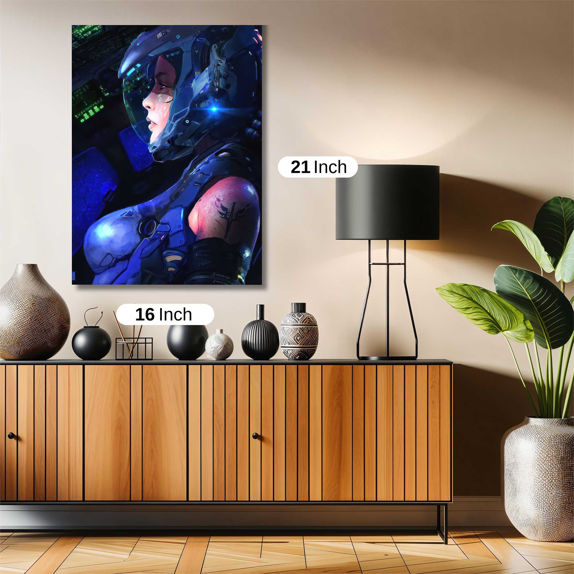 Cyber Serenity Safe Wall Magnetic / M