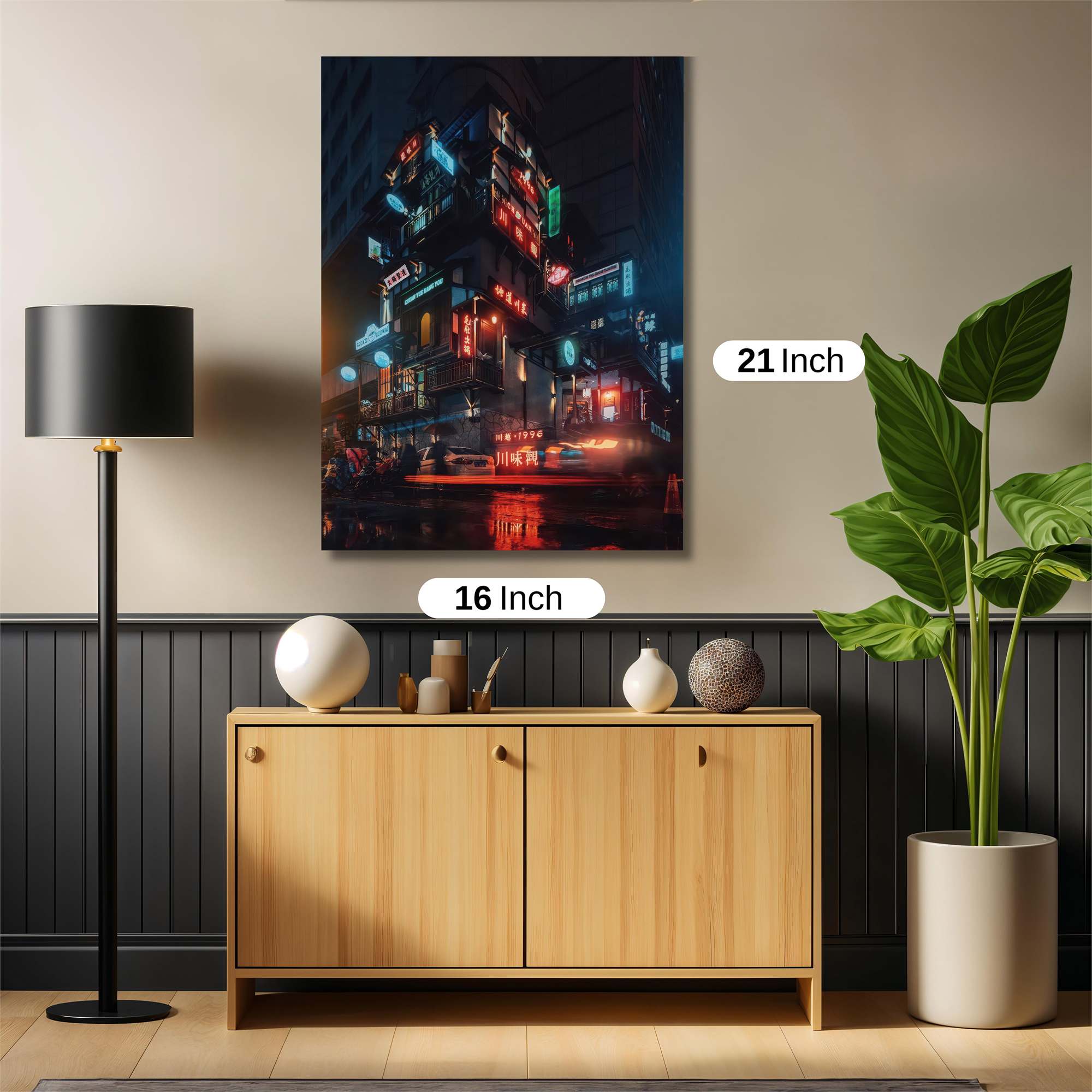 Neon Dreamscape Safe Wall Magnetic / M