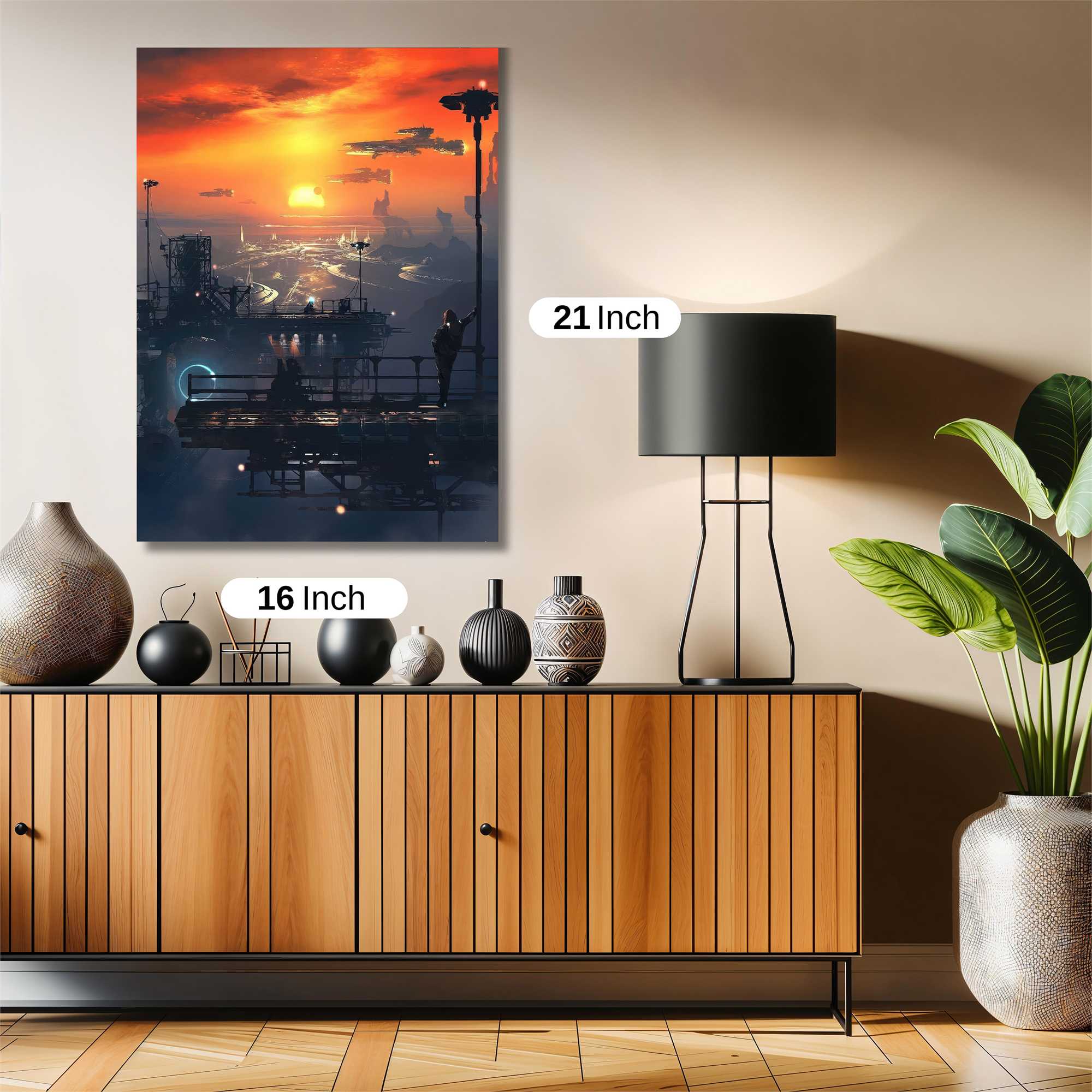 Sunset Serenity Safe Wall Magnetic / M