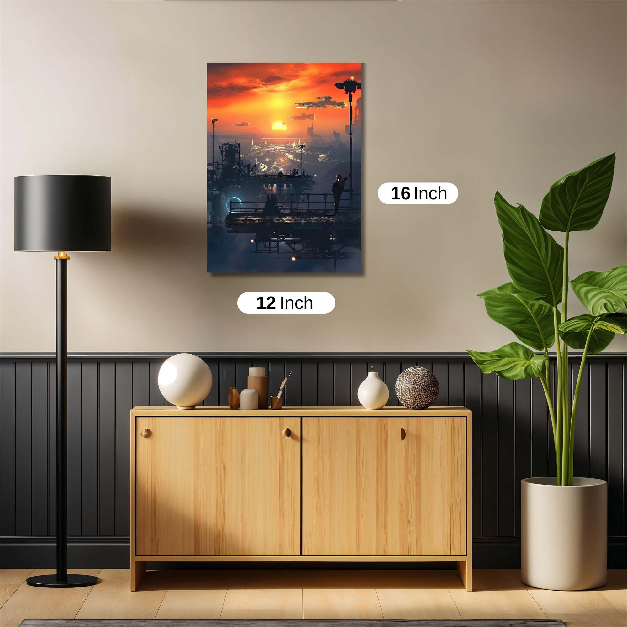 Sunset Serenity Safe Wall Magnetic / M