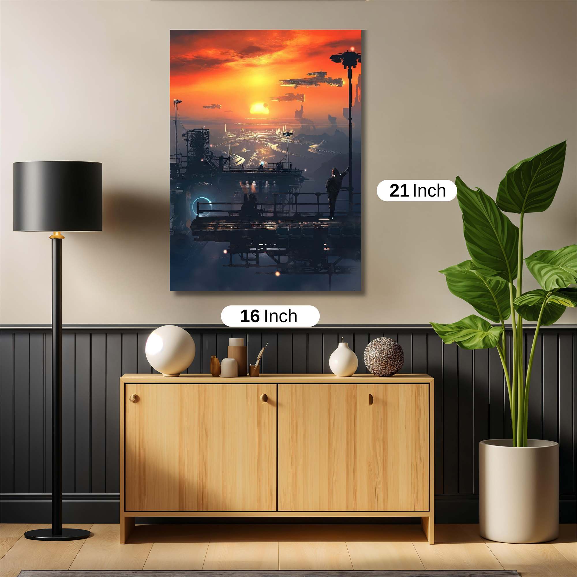 Sunset Serenity Safe Wall Magnetic / M