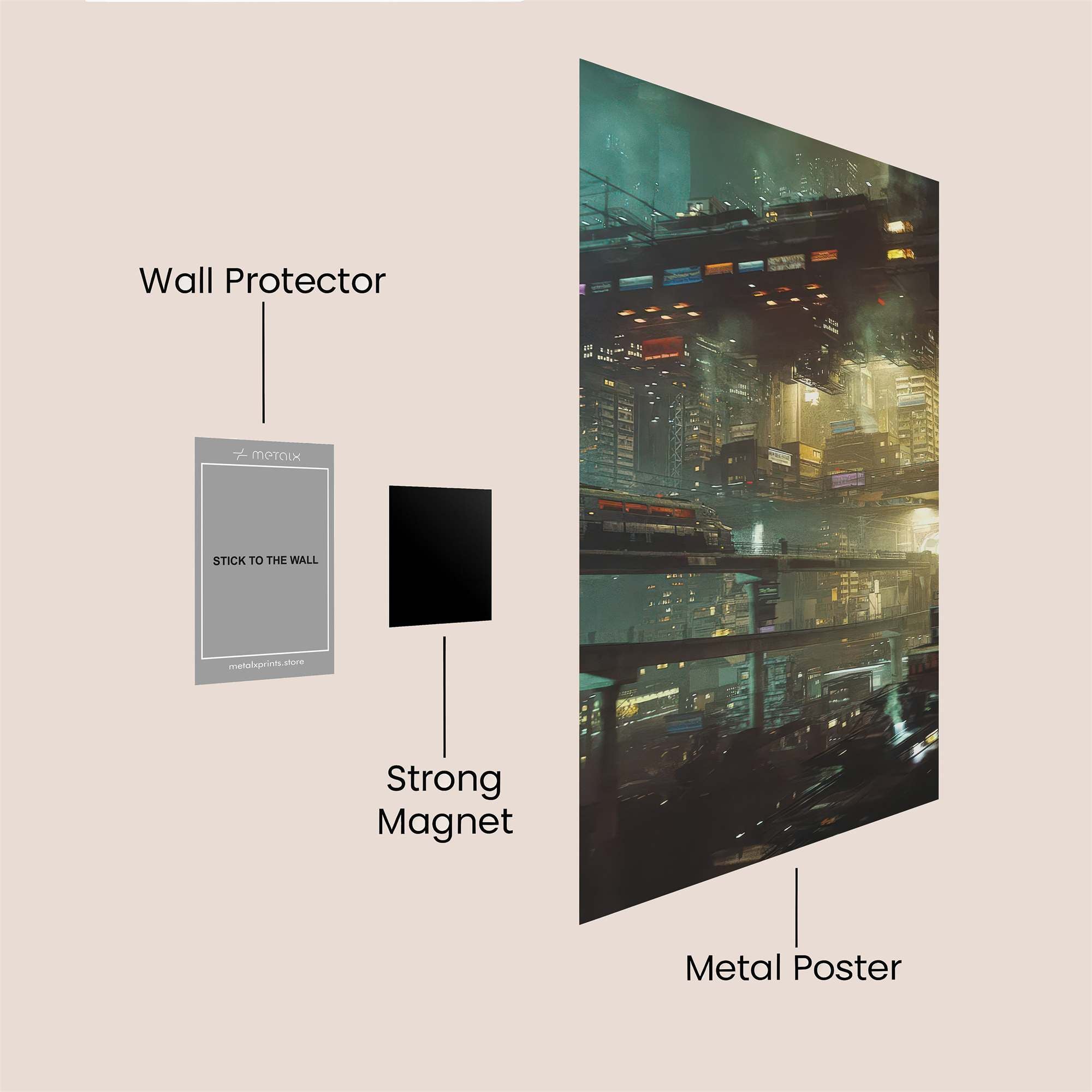 Cyberpunk Dream Safe Wall Magnetic / M