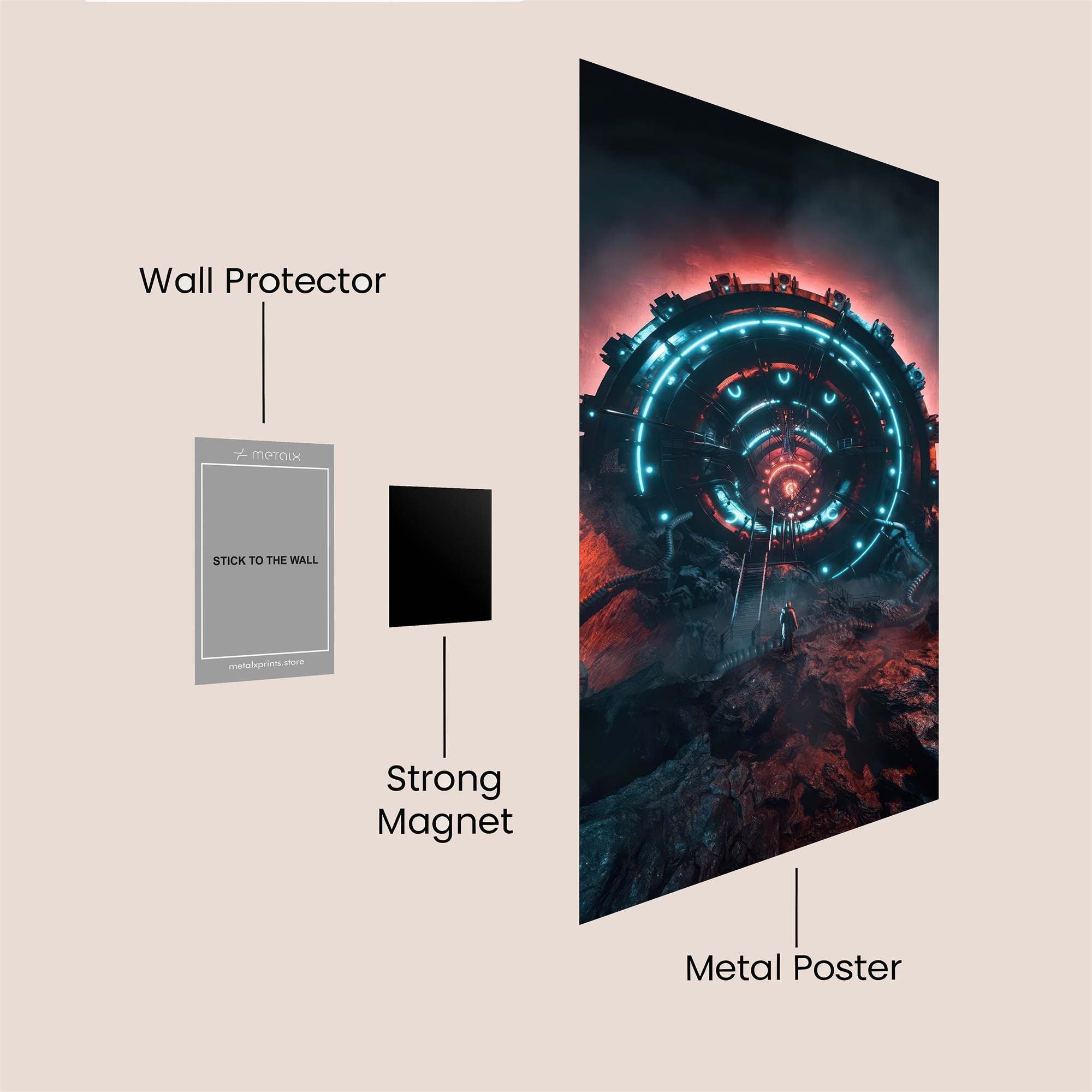 Portal Enigma Safe Wall Magnetic / M