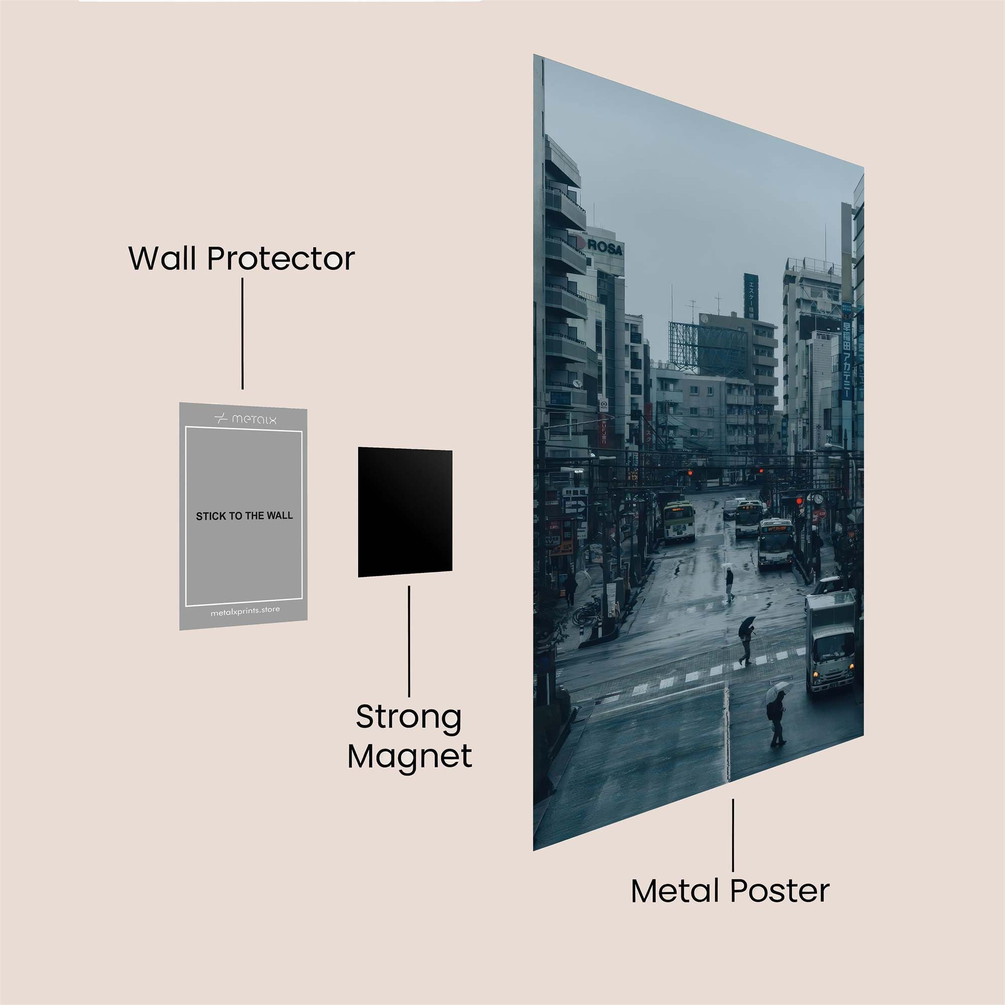 Tokyo Tranquil Safe Wall Magnetic / M