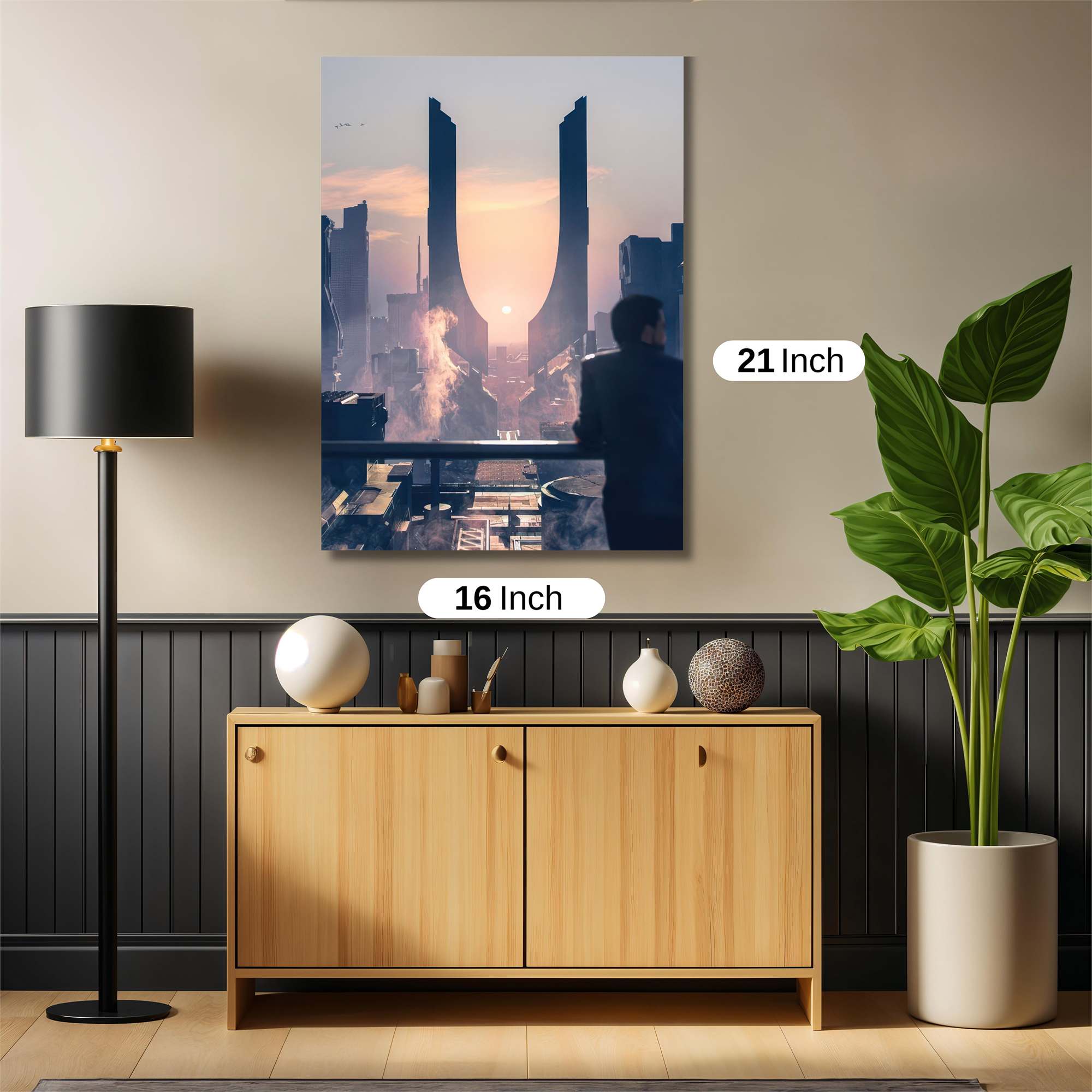 Neon Tranquility Safe Wall Magnetic / M