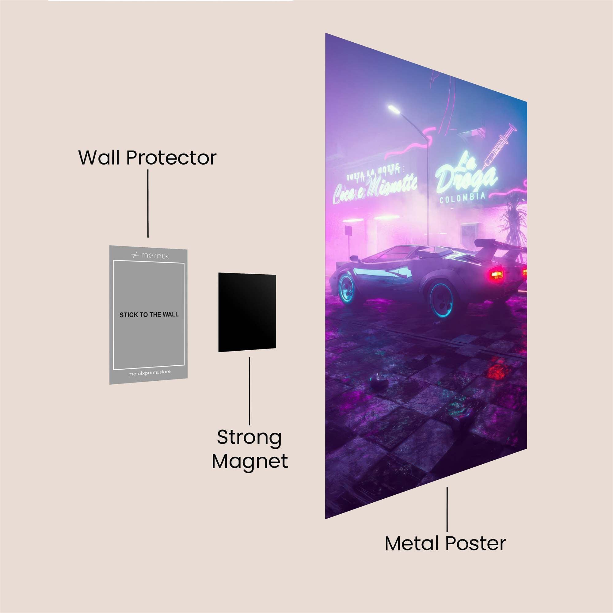 Cosmic Whirl Safe Wall Magnetic / M