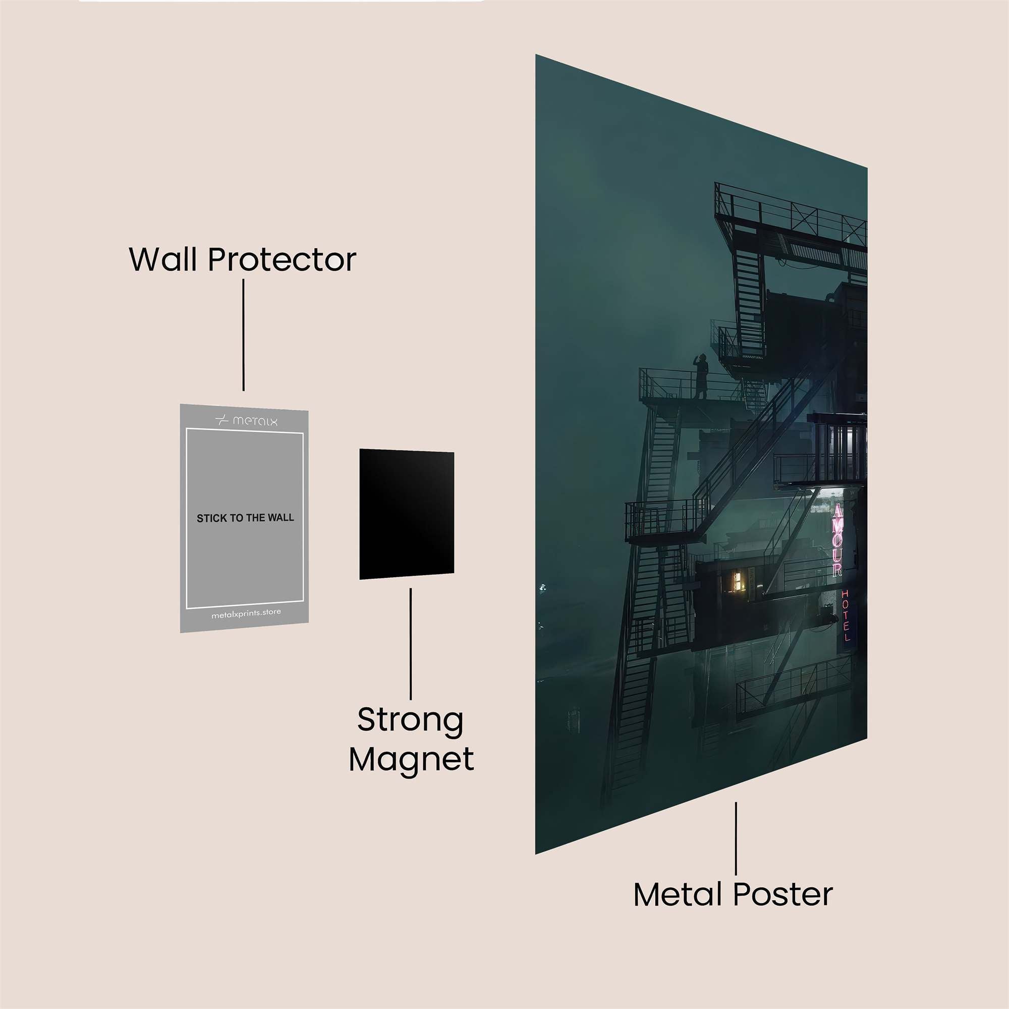 Foggy Escape Safe Wall Magnetic / M