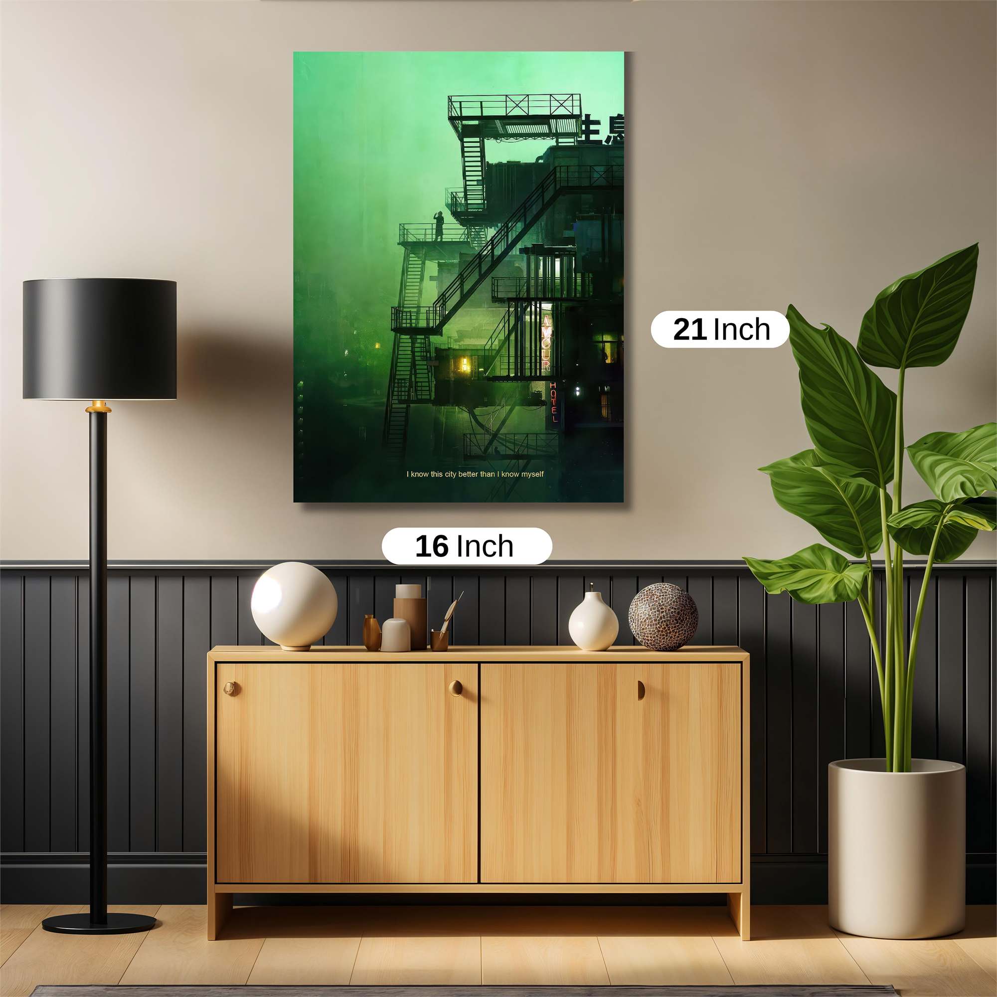 Neon Descent Safe Wall Magnetic / M