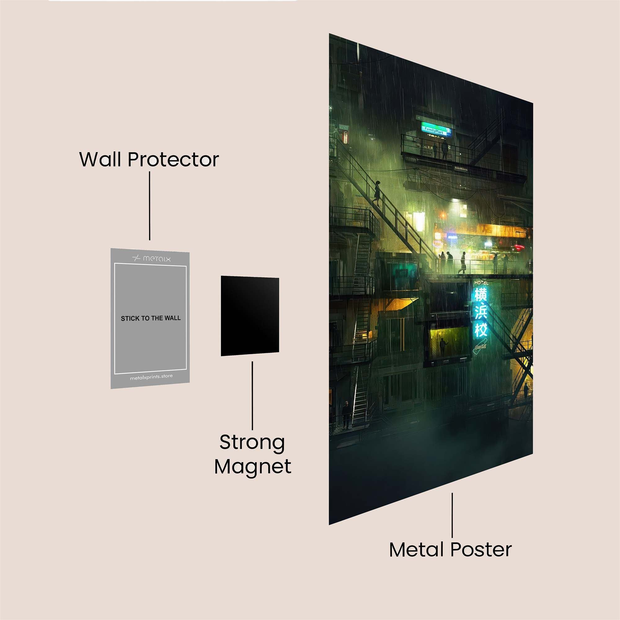 Neon Gloom Safe Wall Magnetic / M