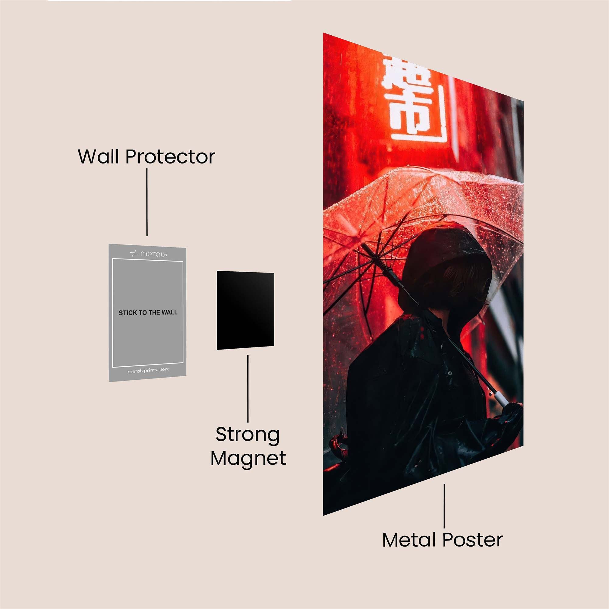Neon Solitude Safe Wall Magnetic / M