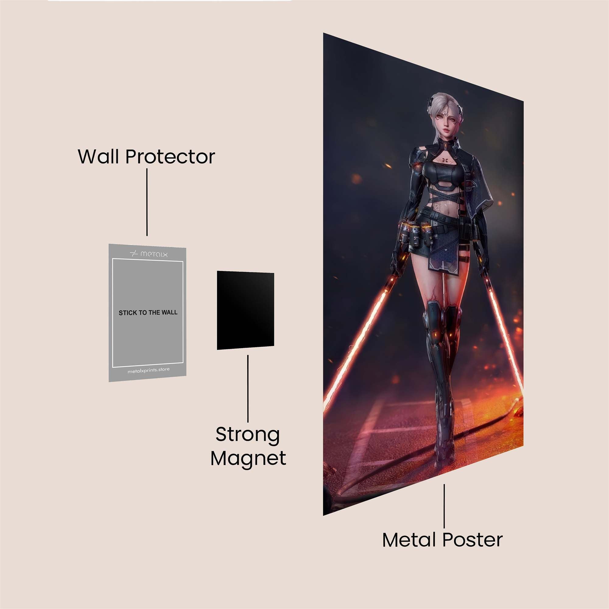 Cyber Enigma Safe Wall Magnetic / M