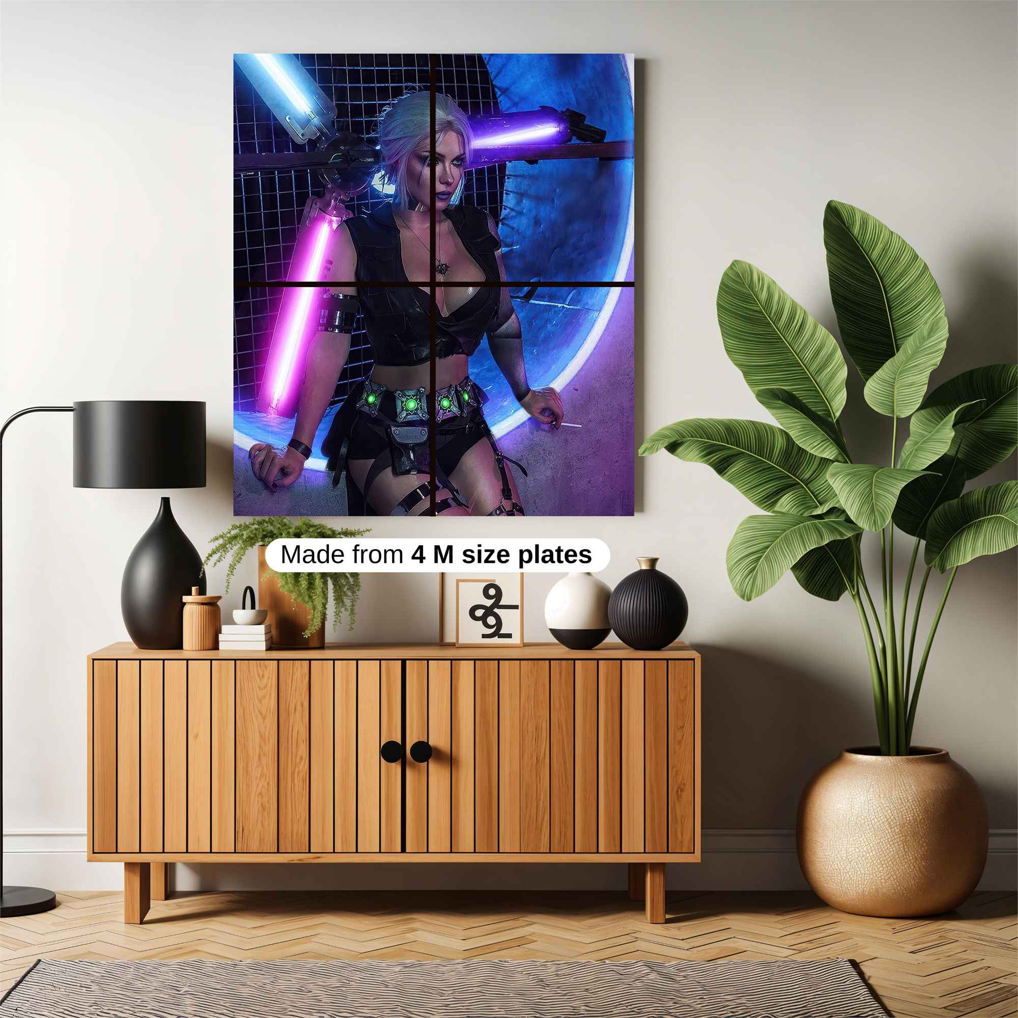 Neon Warrior Safe Wall Magnetic / M