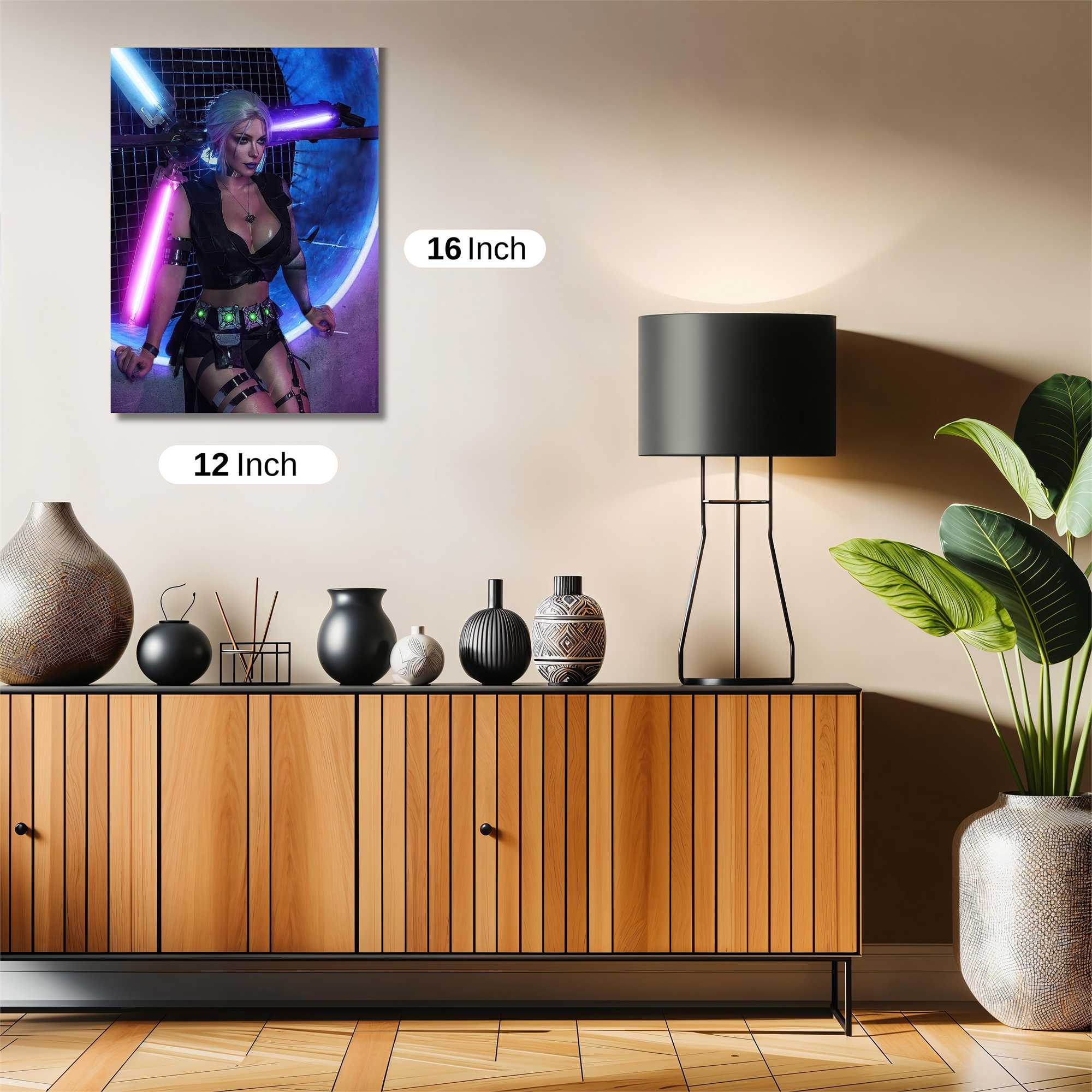 Neon Warrior Safe Wall Magnetic / M