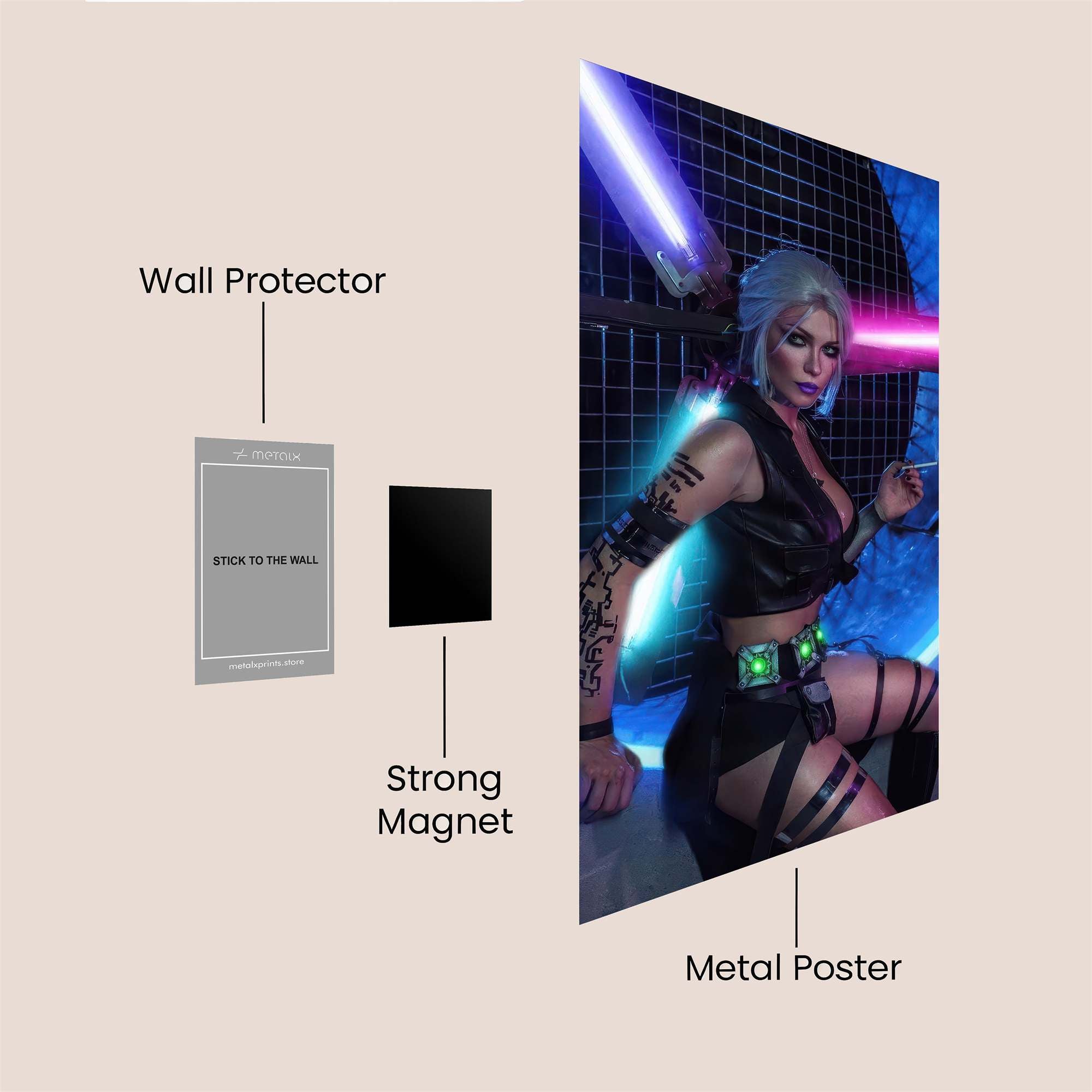 Cyber Vixen Safe Wall Magnetic / M