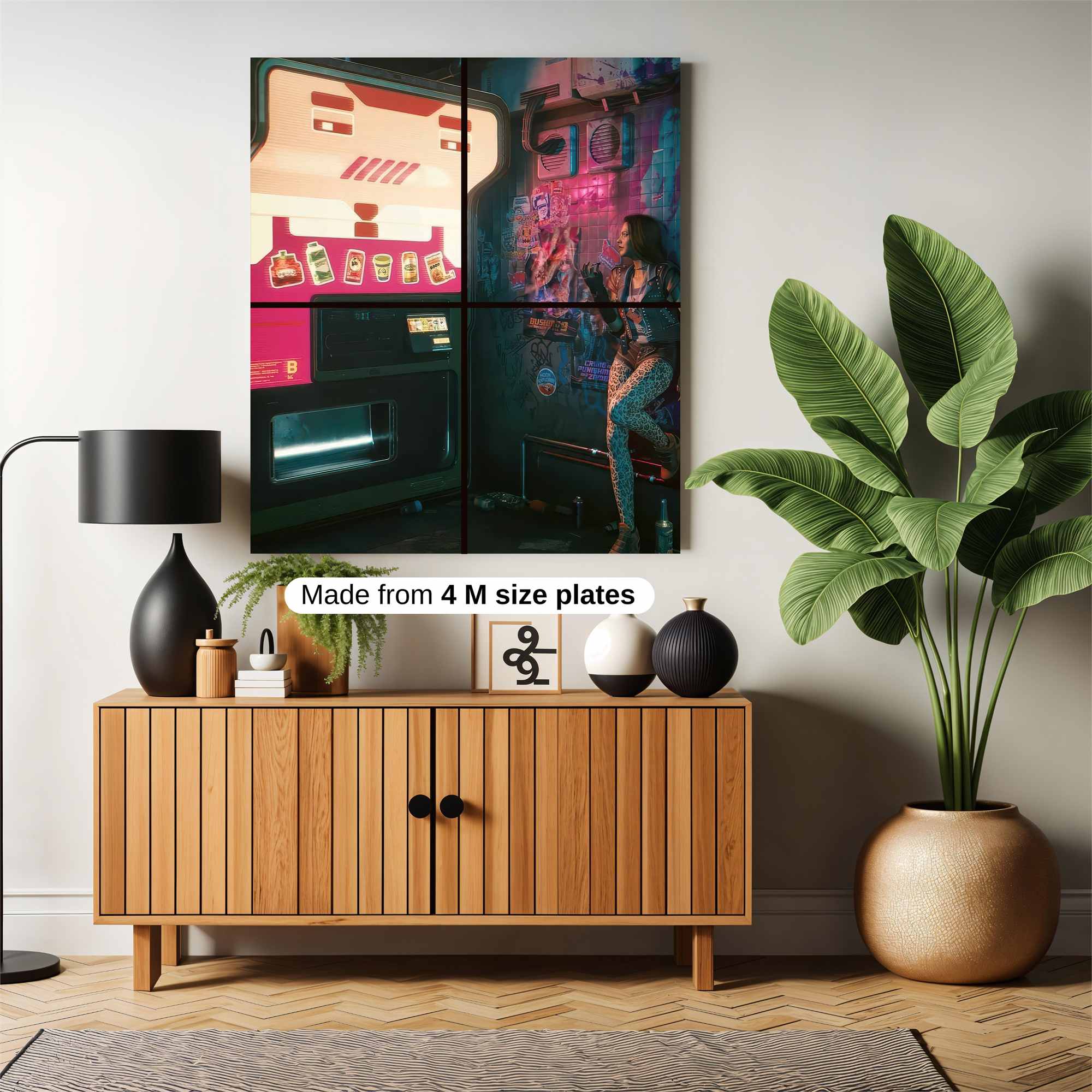 Cyberpunk Rebellion Safe Wall Magnetic / M