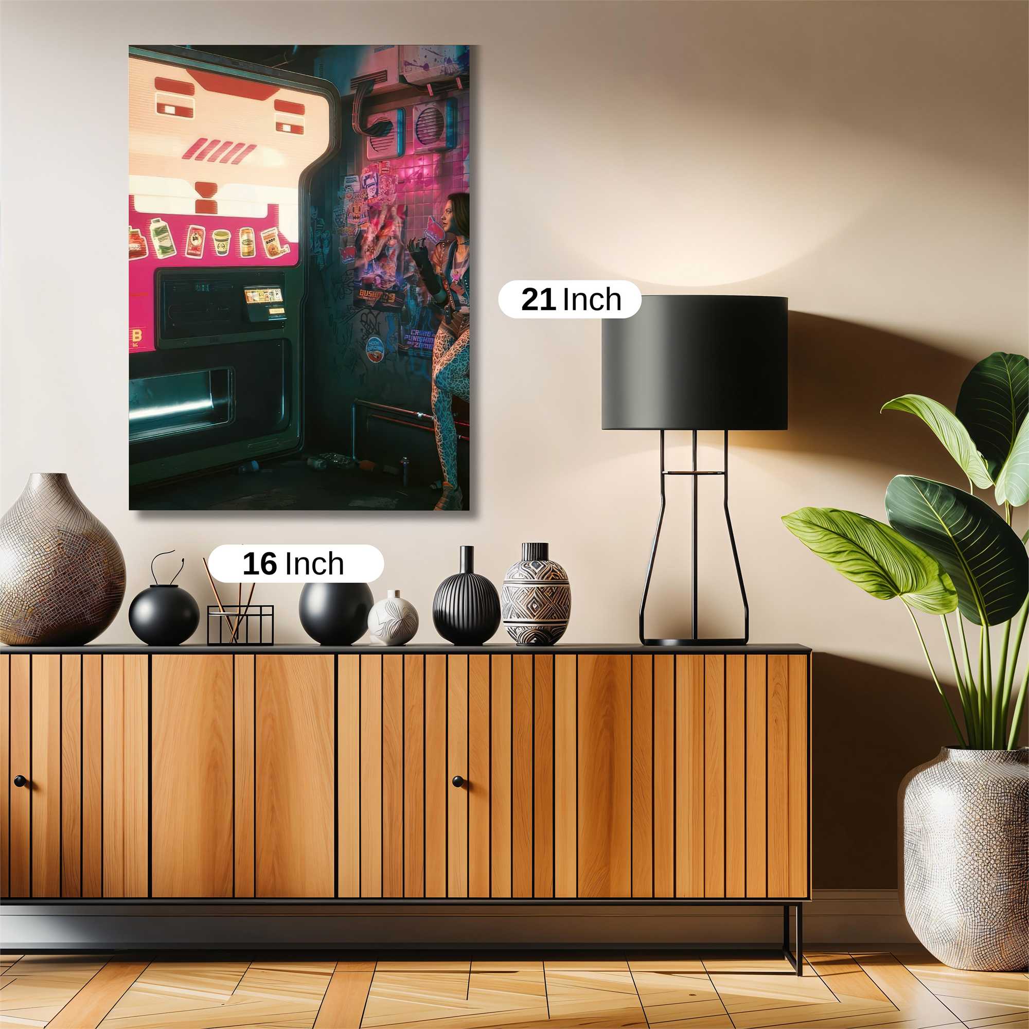 Cyberpunk Rebellion Safe Wall Magnetic / M