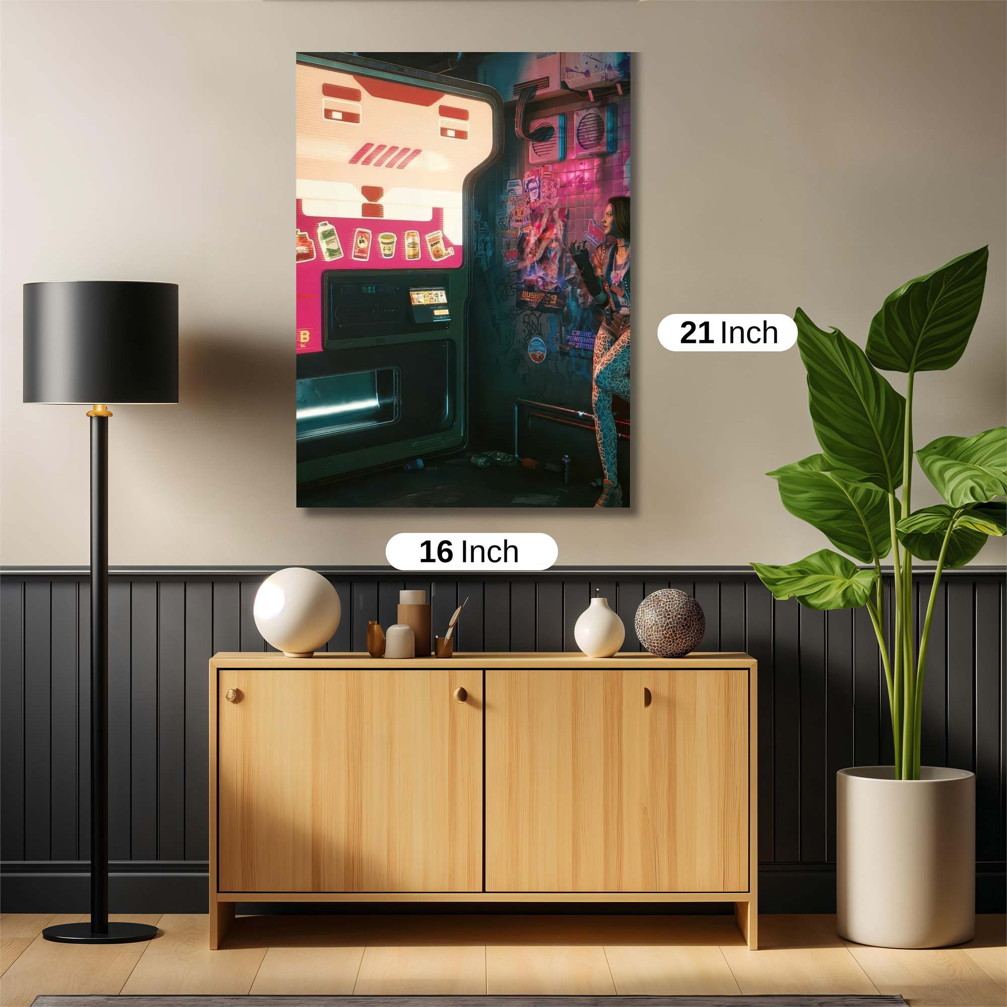 Cyberpunk Rebellion Safe Wall Magnetic / M