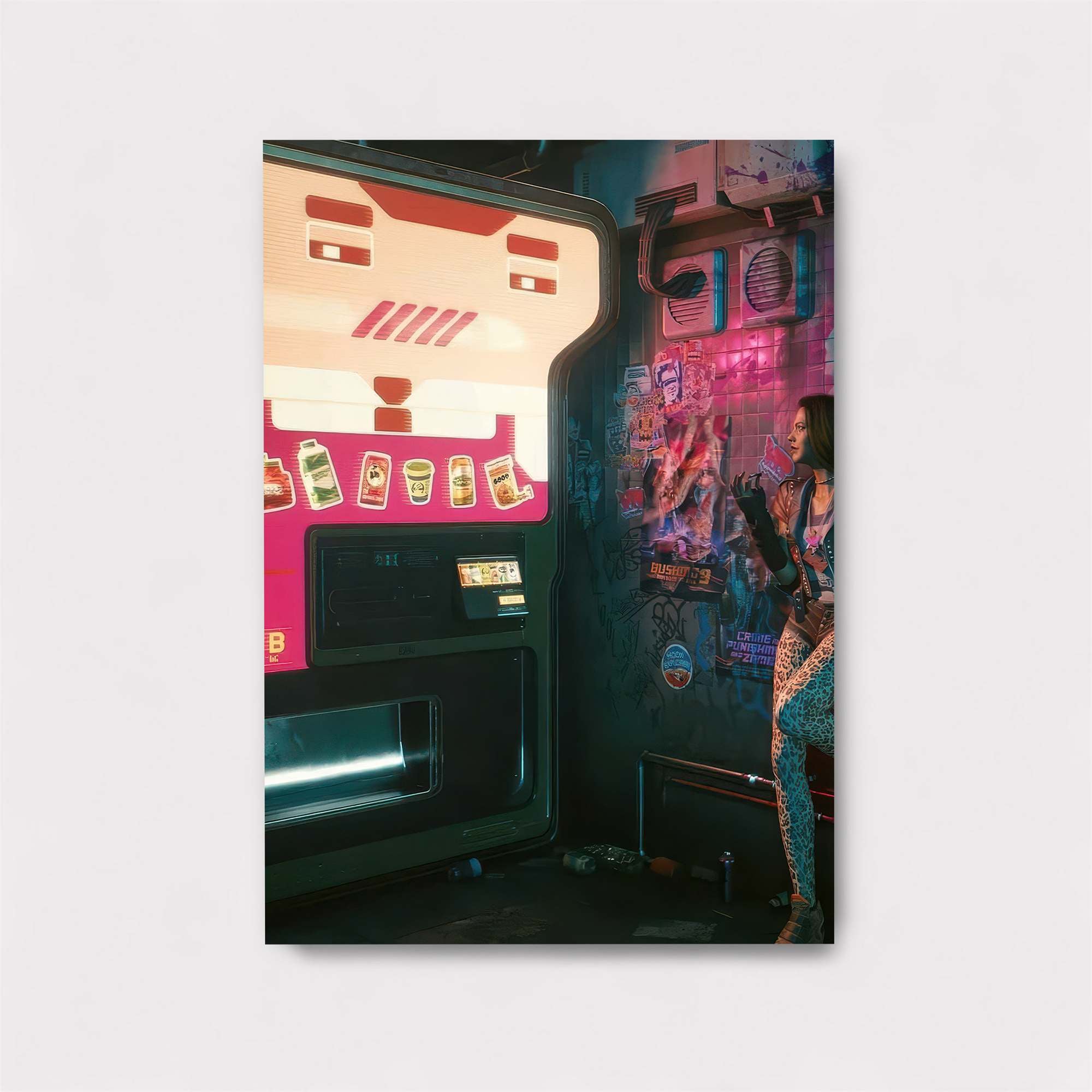 Cyberpunk Rebellion Safe Wall Magnetic / M