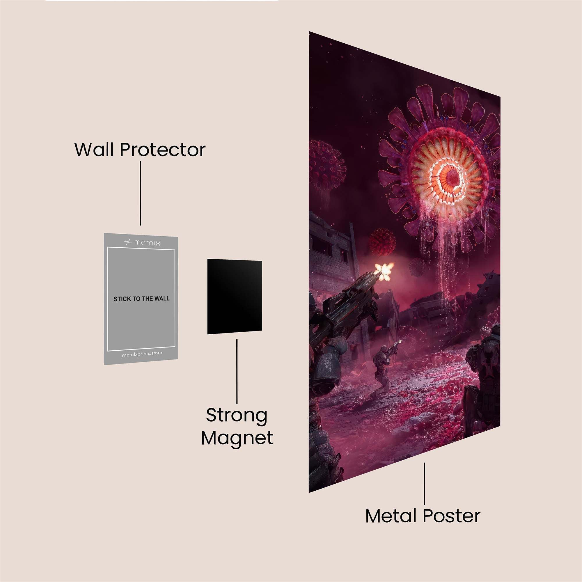 Chaos Unleashed Safe Wall Magnetic / M