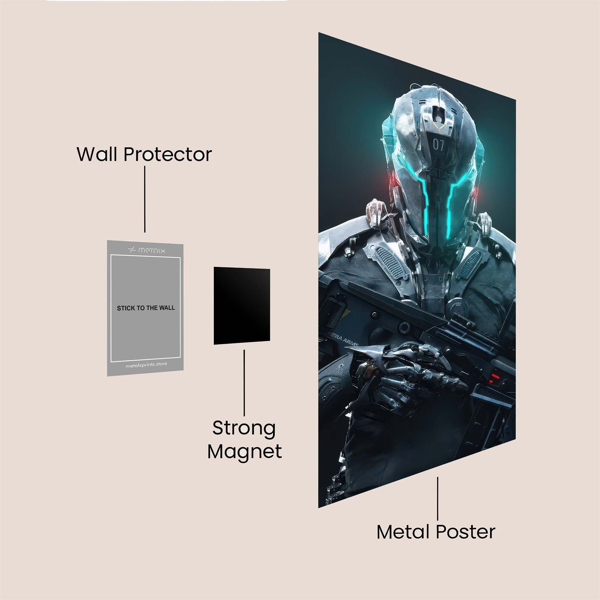 Cyber Guardian Safe Wall Magnetic / M